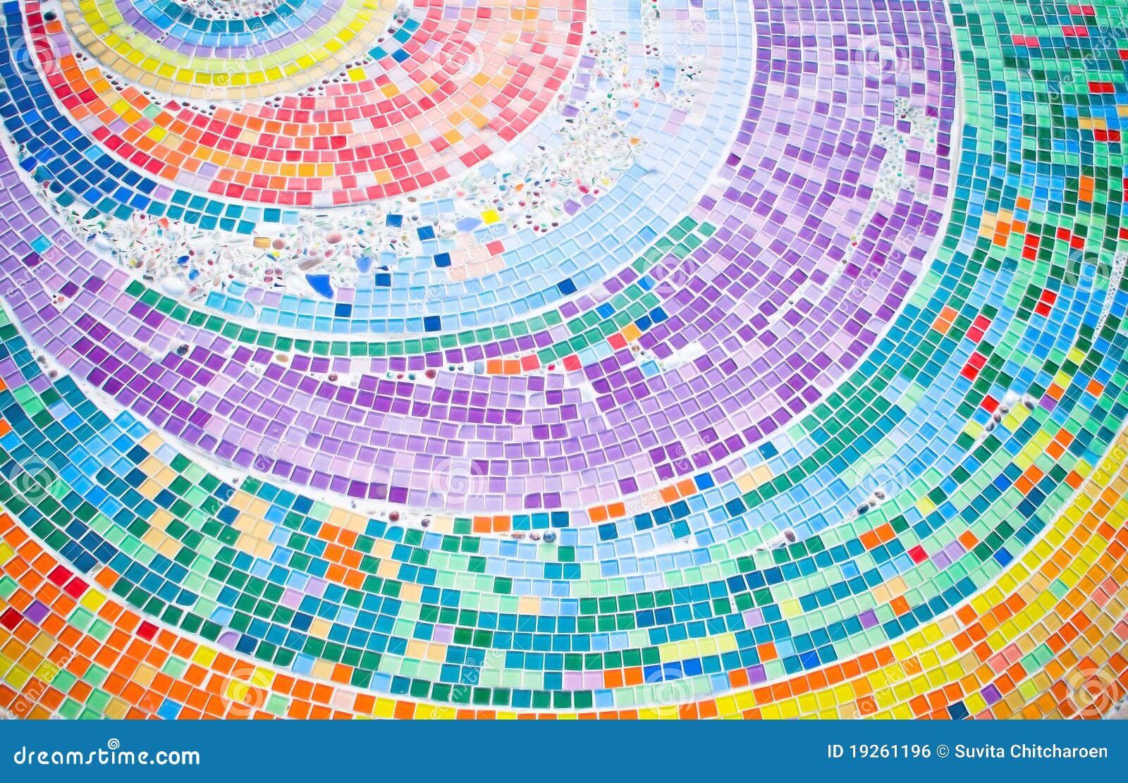 colorful mosaic background circle