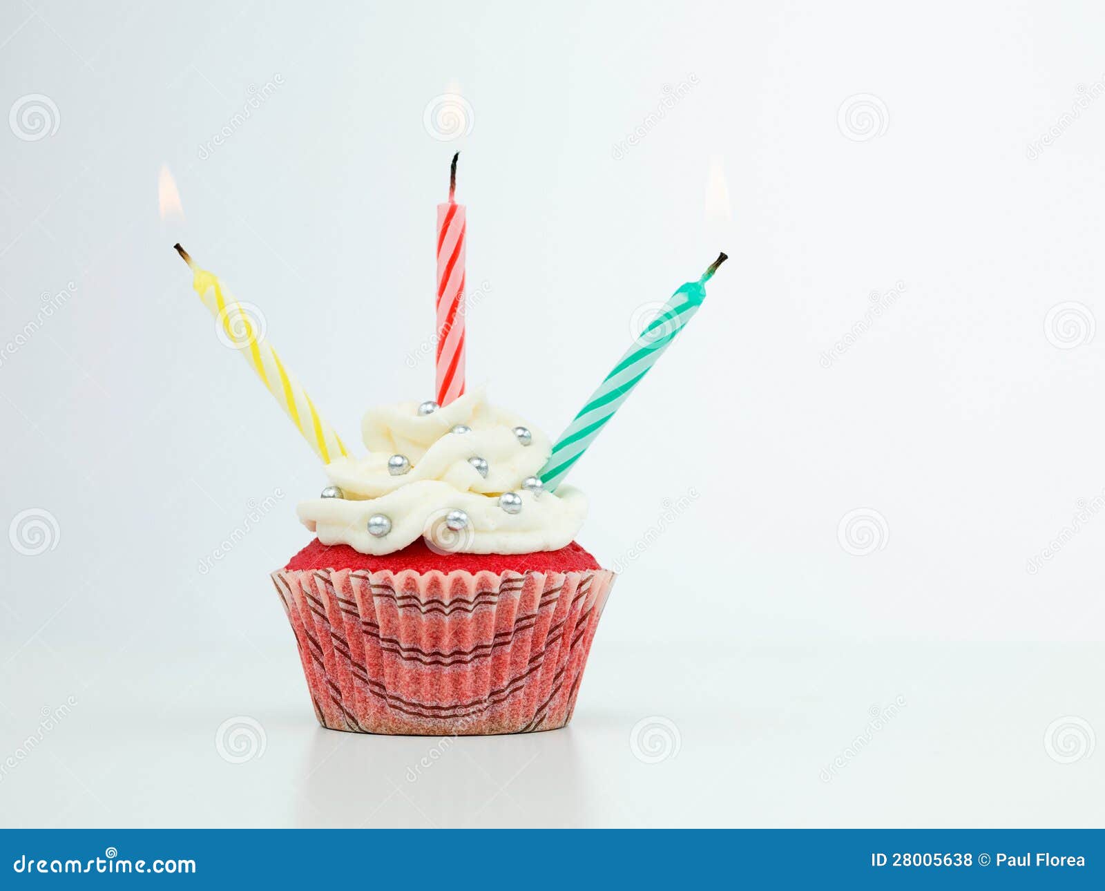 Colorful muffin candles stock photo. Image of design 28005638