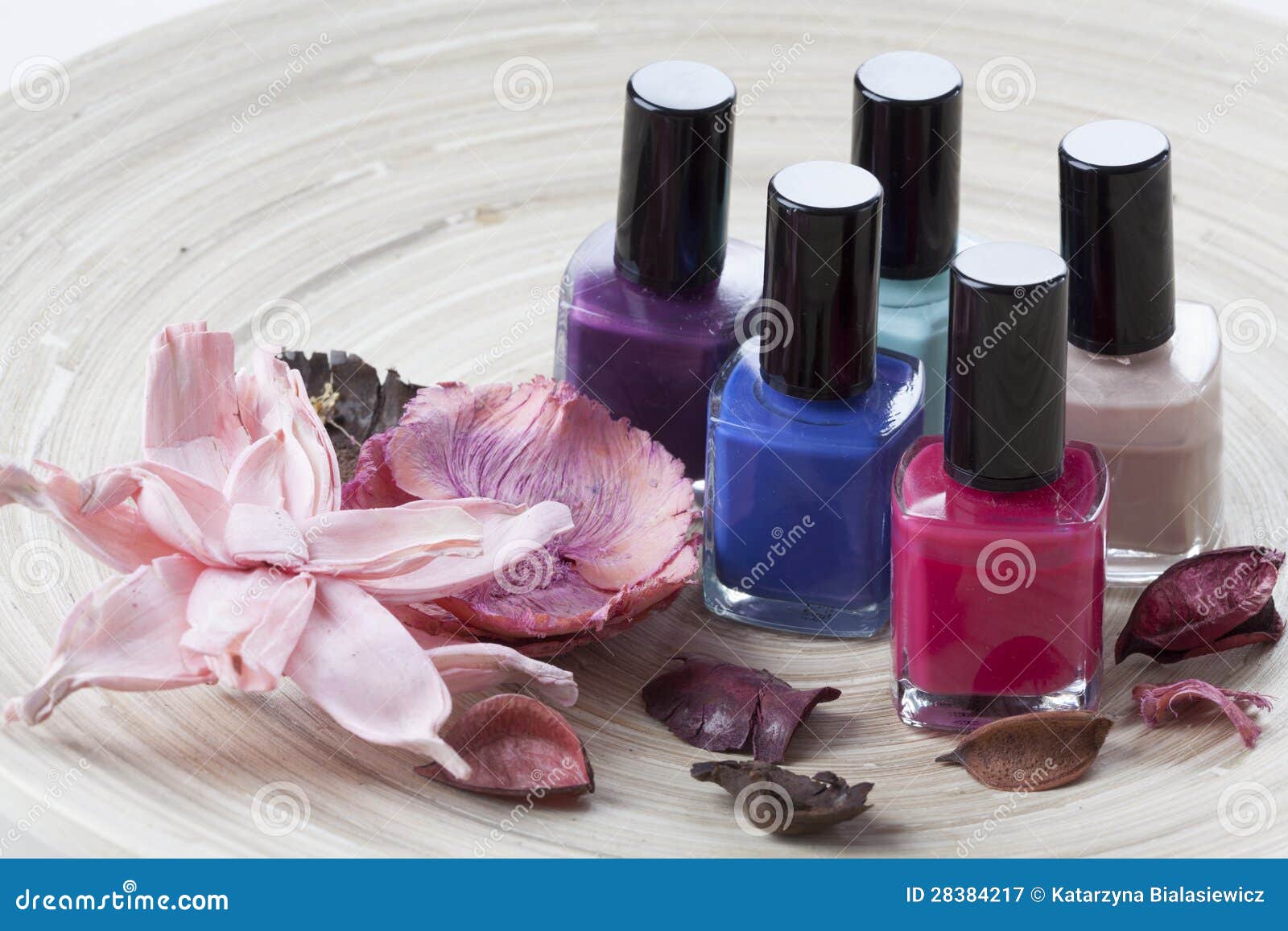 colorful nail lacquer