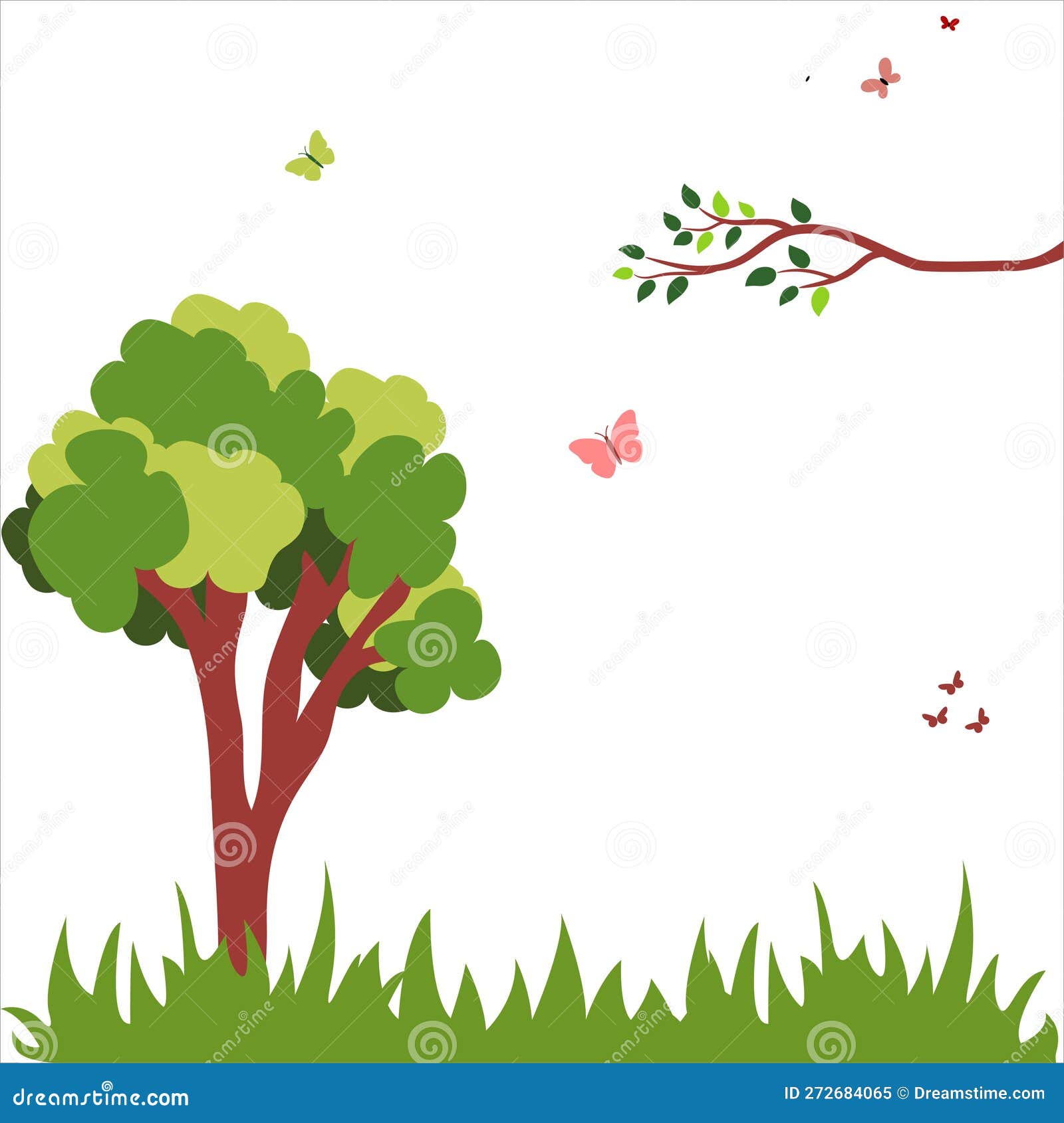 Colorful Nature Background Design. Nature Background Stock Vector
