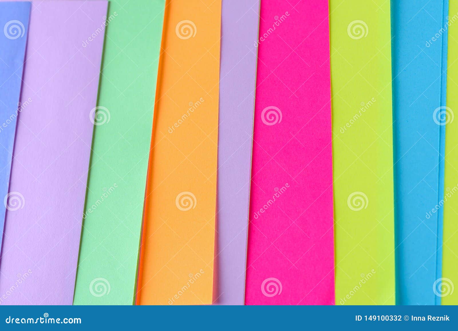 Colorful Neon Paper Background. Striped Geometric Pattern of Bright Colors.  Stock Photo - Image of neon, fashion: 149100332