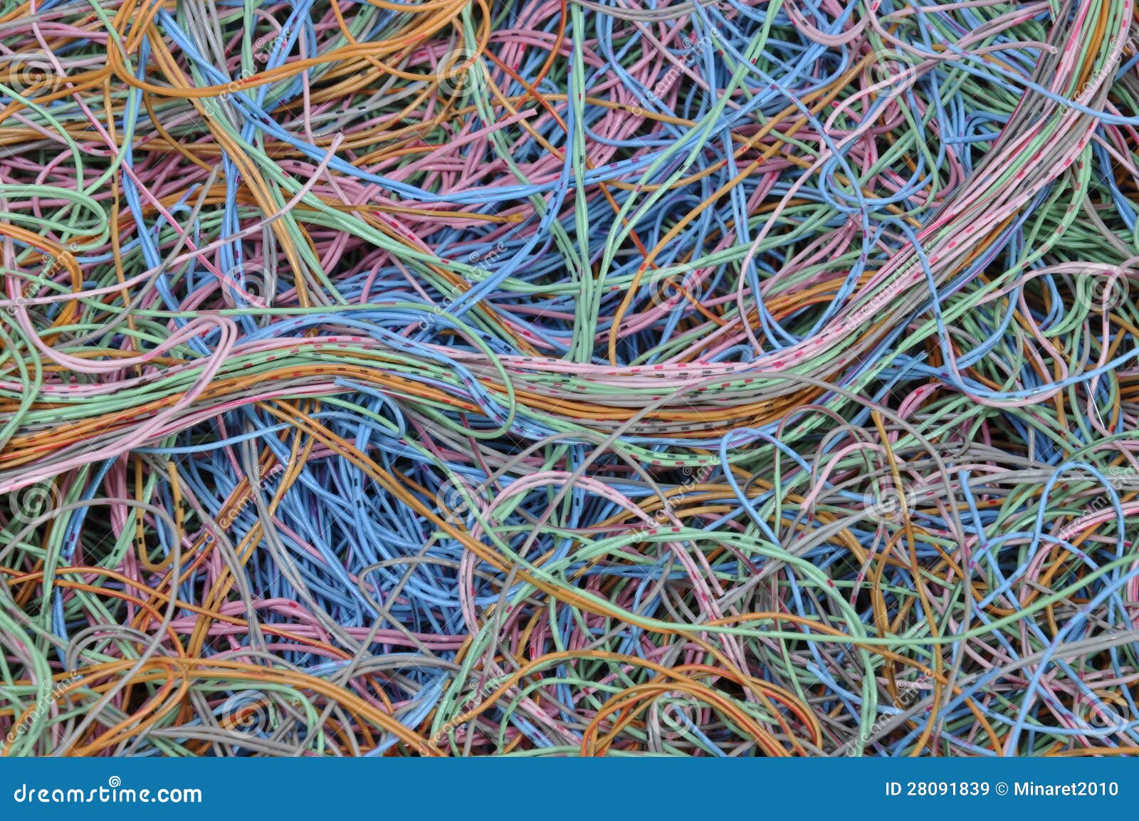 Colorful network cables stock image. Image of carrier - 28091839