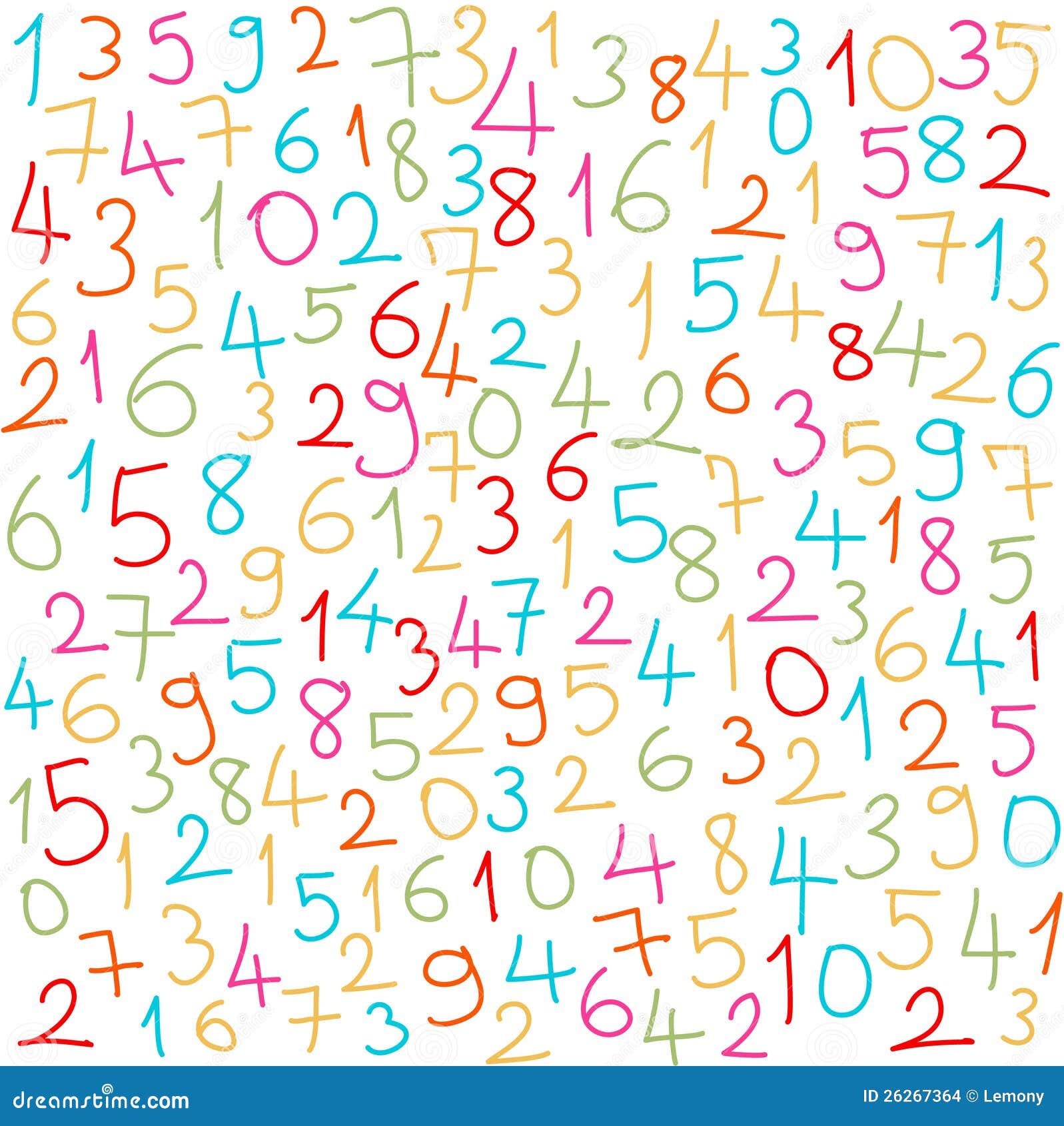 Colorful Numbers Stock Images Image 26267364