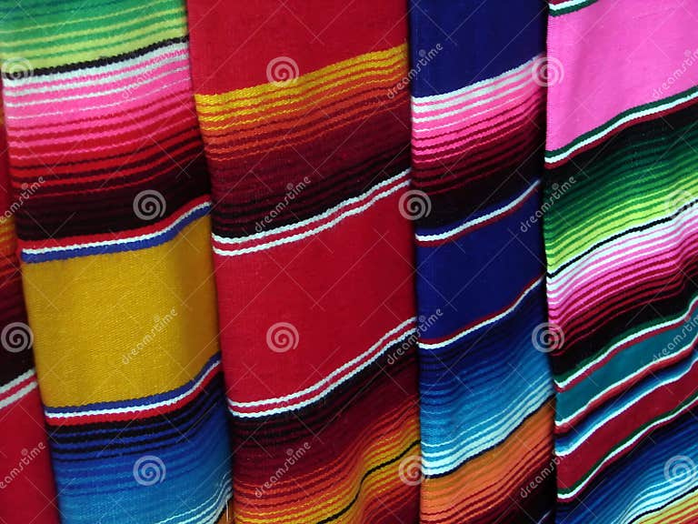 Colorful Oaxacan Blankets stock photo. Image of wool, happy - 4804716