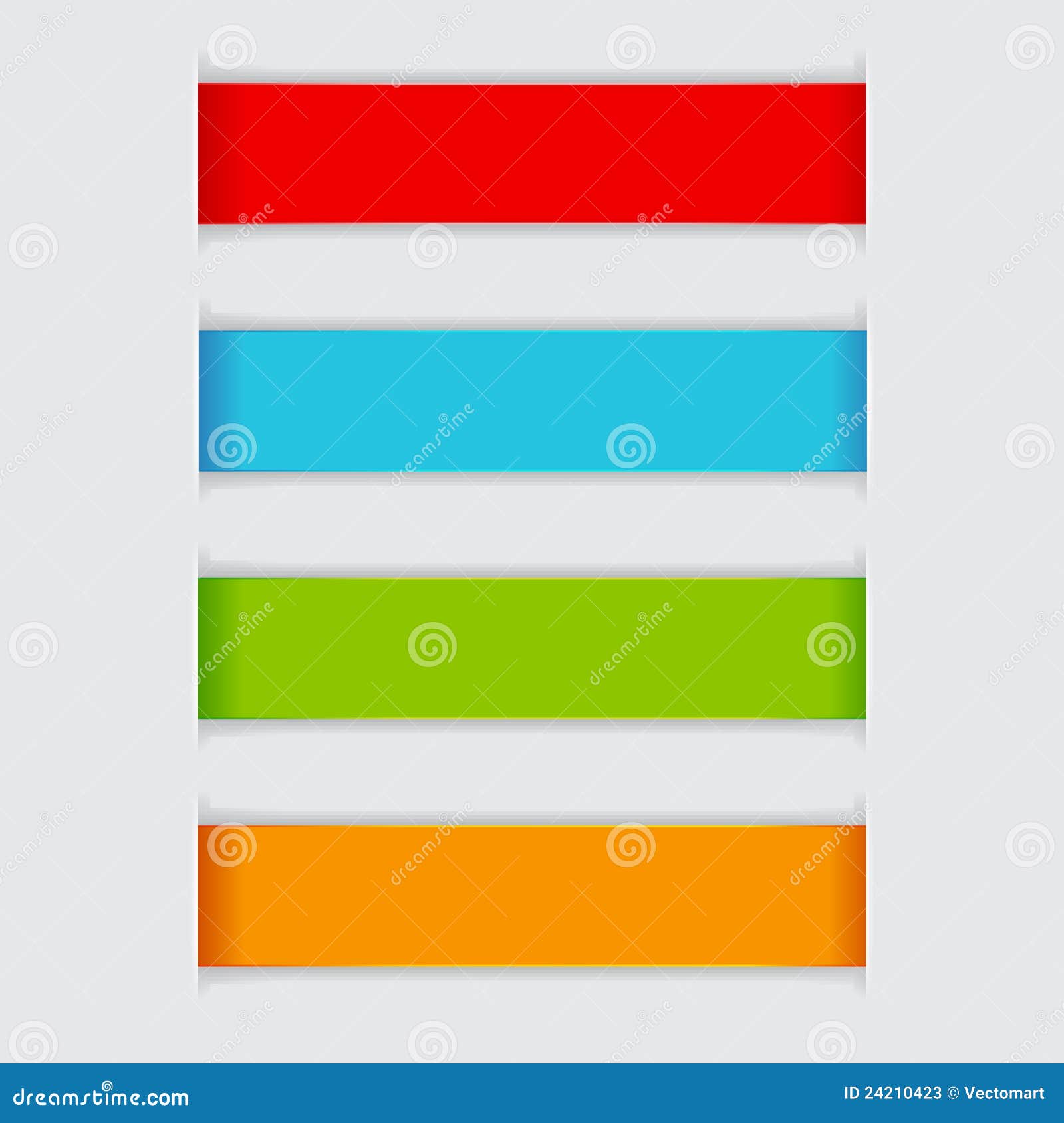 Colorful Paper Banner stock vector. Illustration of banner - 24210423