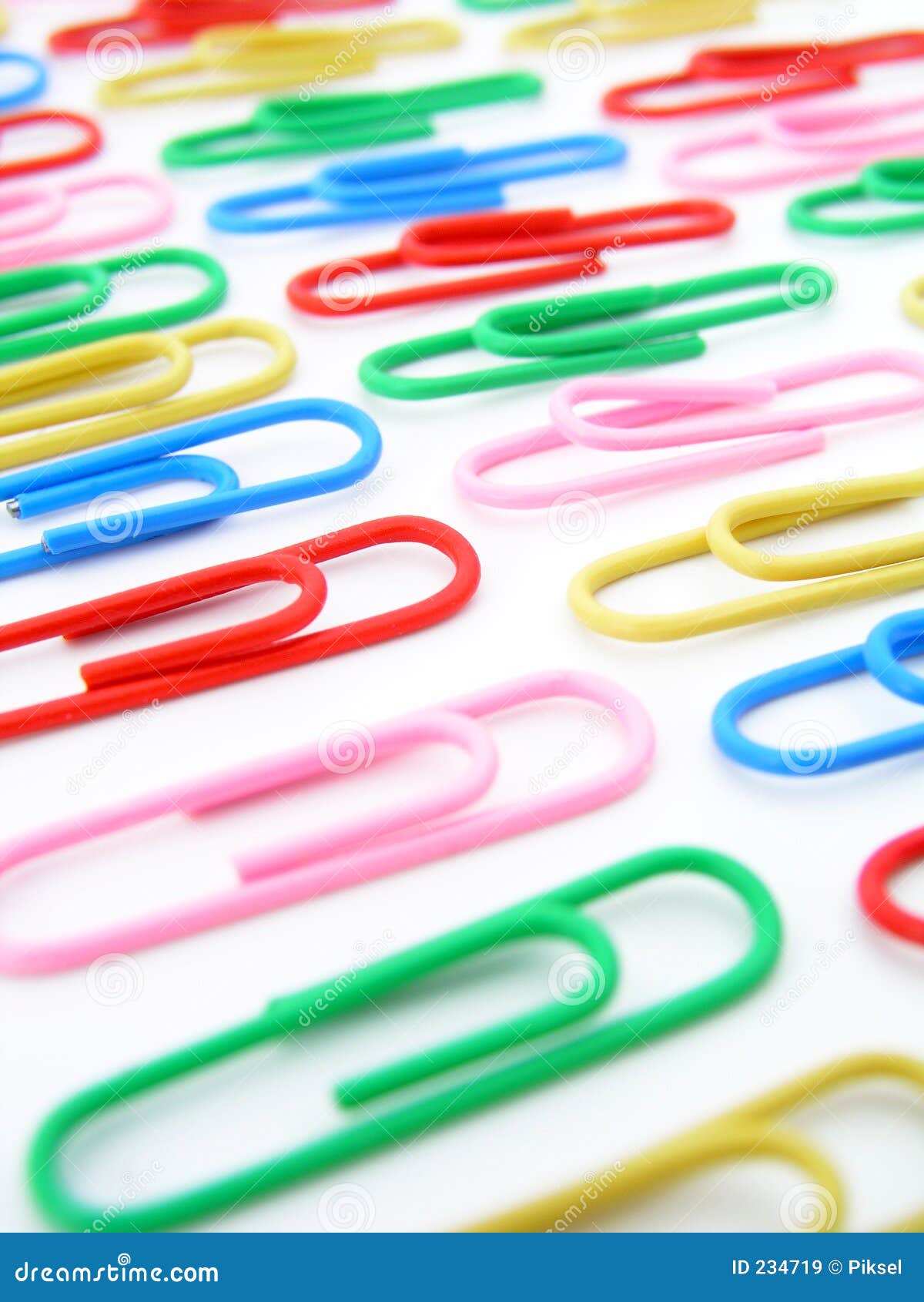 colorful paper clips