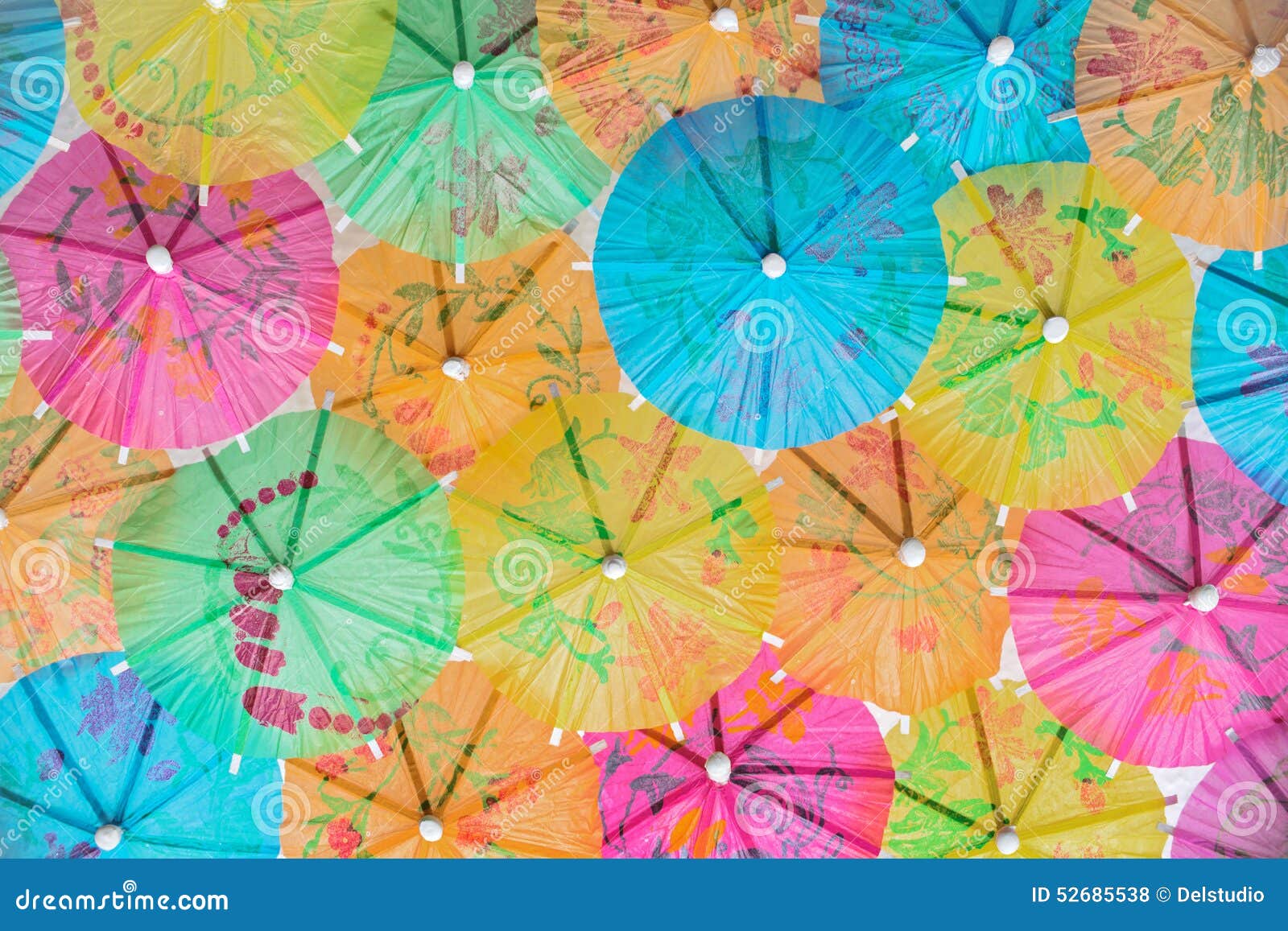 Colorful paper umbrellas stock photo. Image of asia, umbrellas 52685538