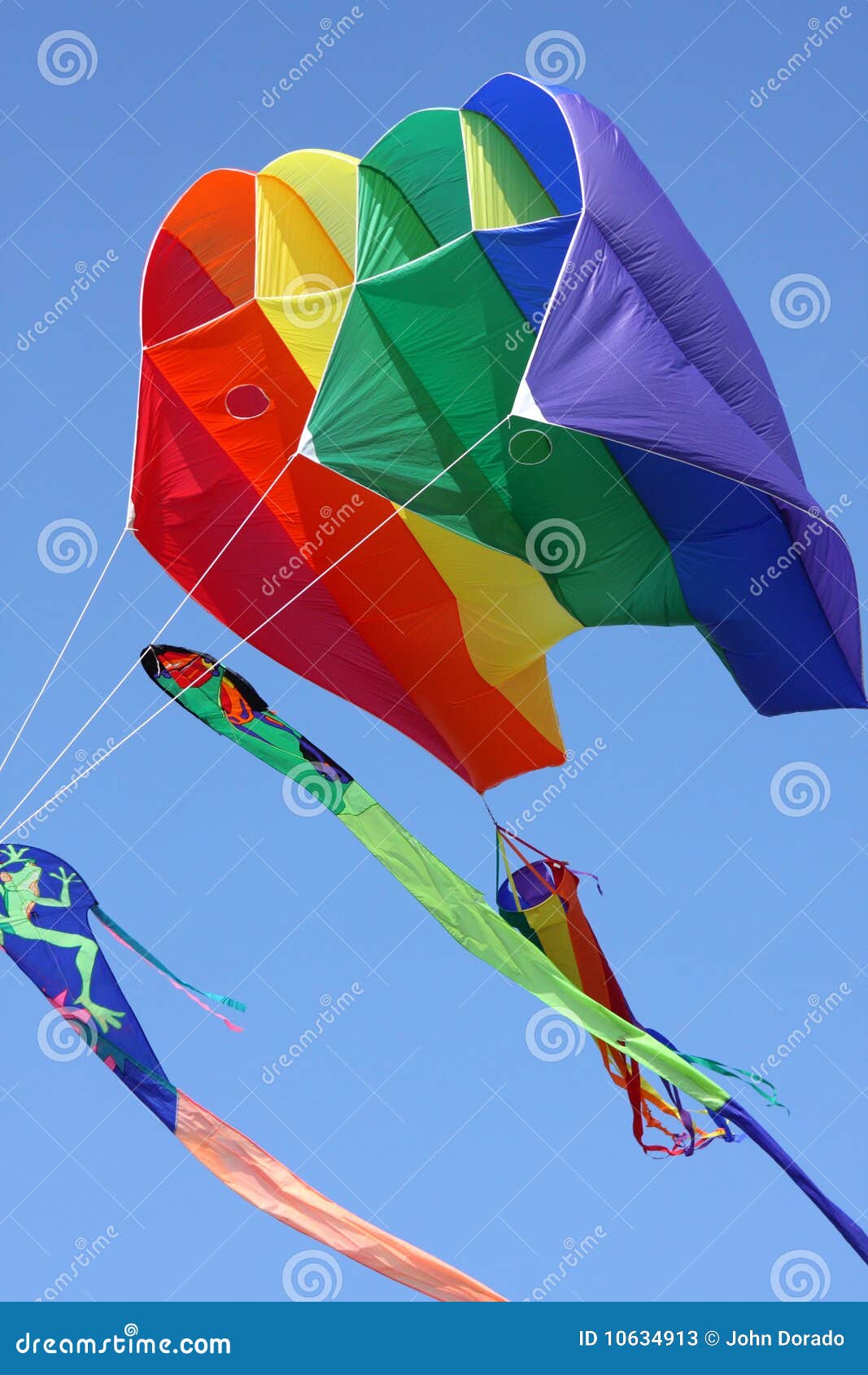 colorful parasail kite