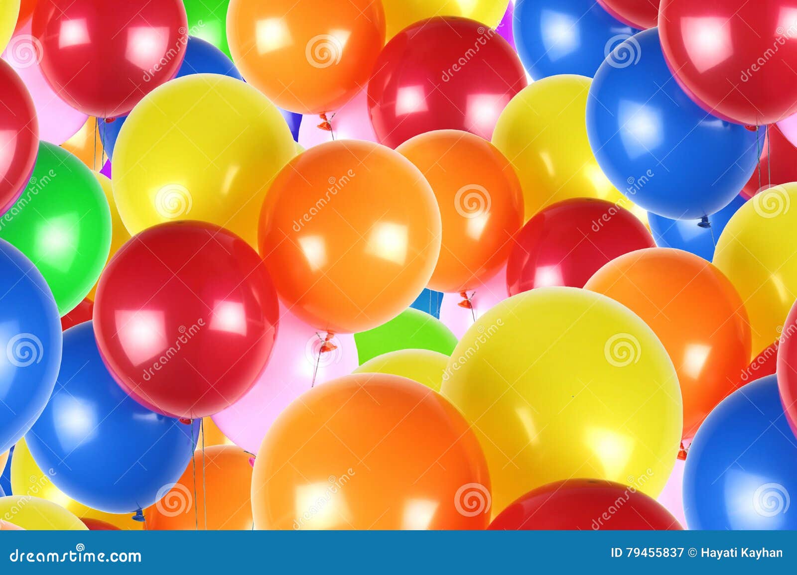 Colorful party balloons stock image. Image of baloon 79455837