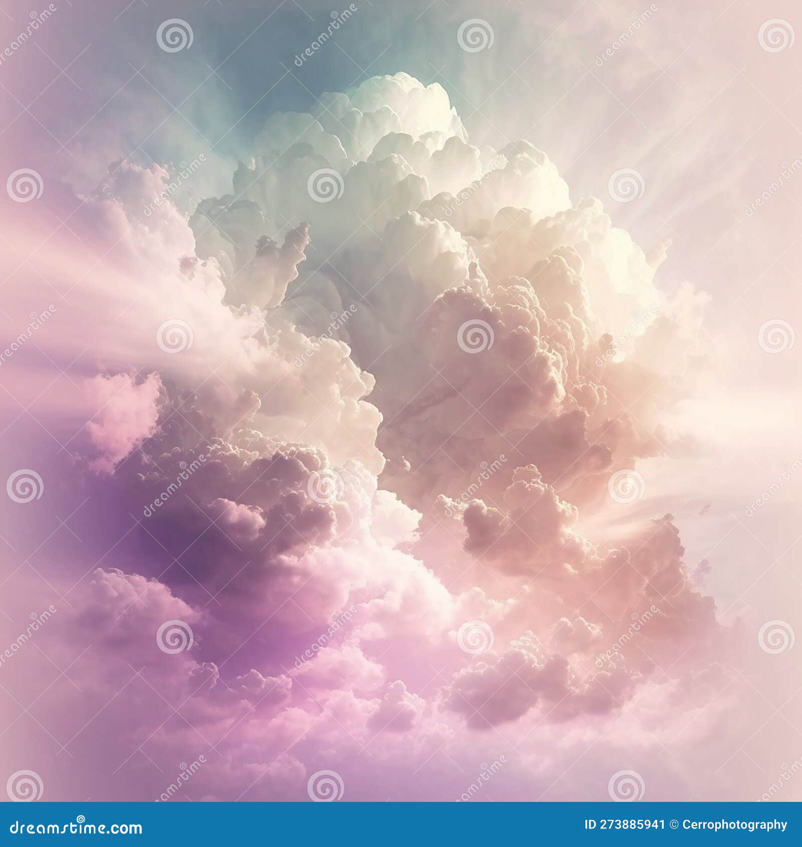 Wall Mural sky with soft clouds 