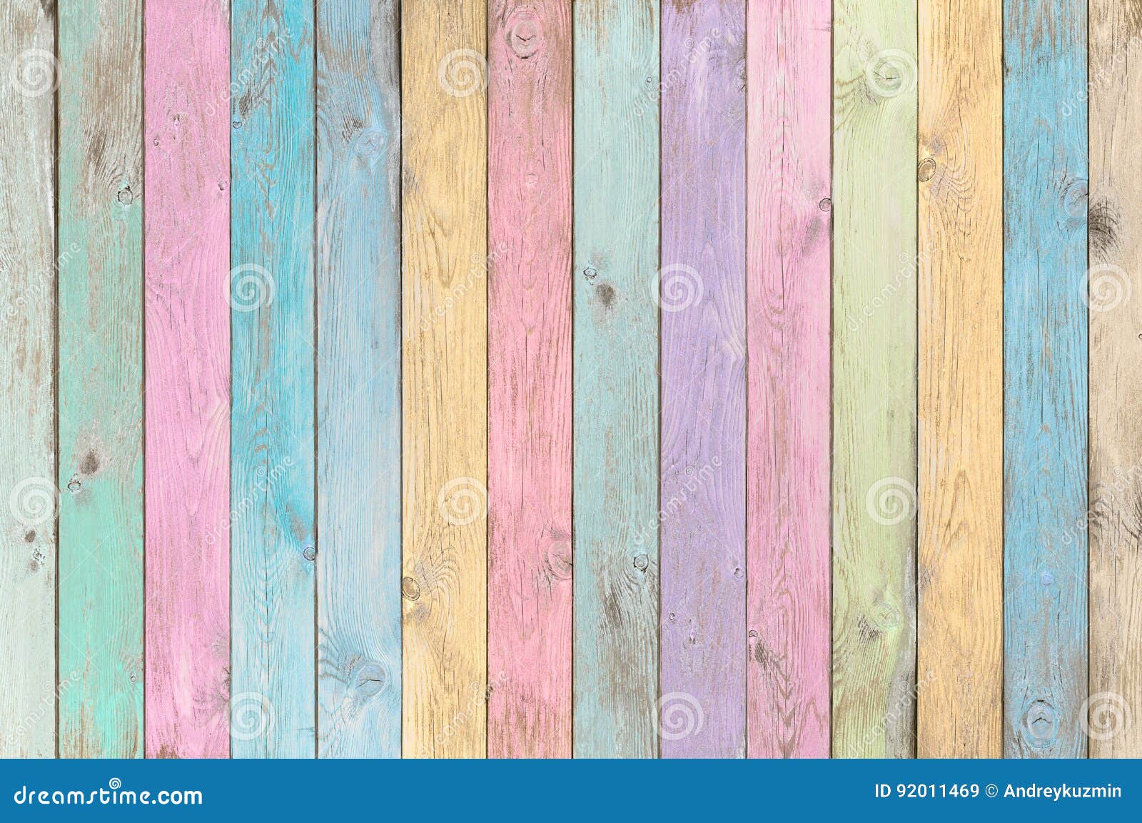 colorful pastel wood planks texture or background