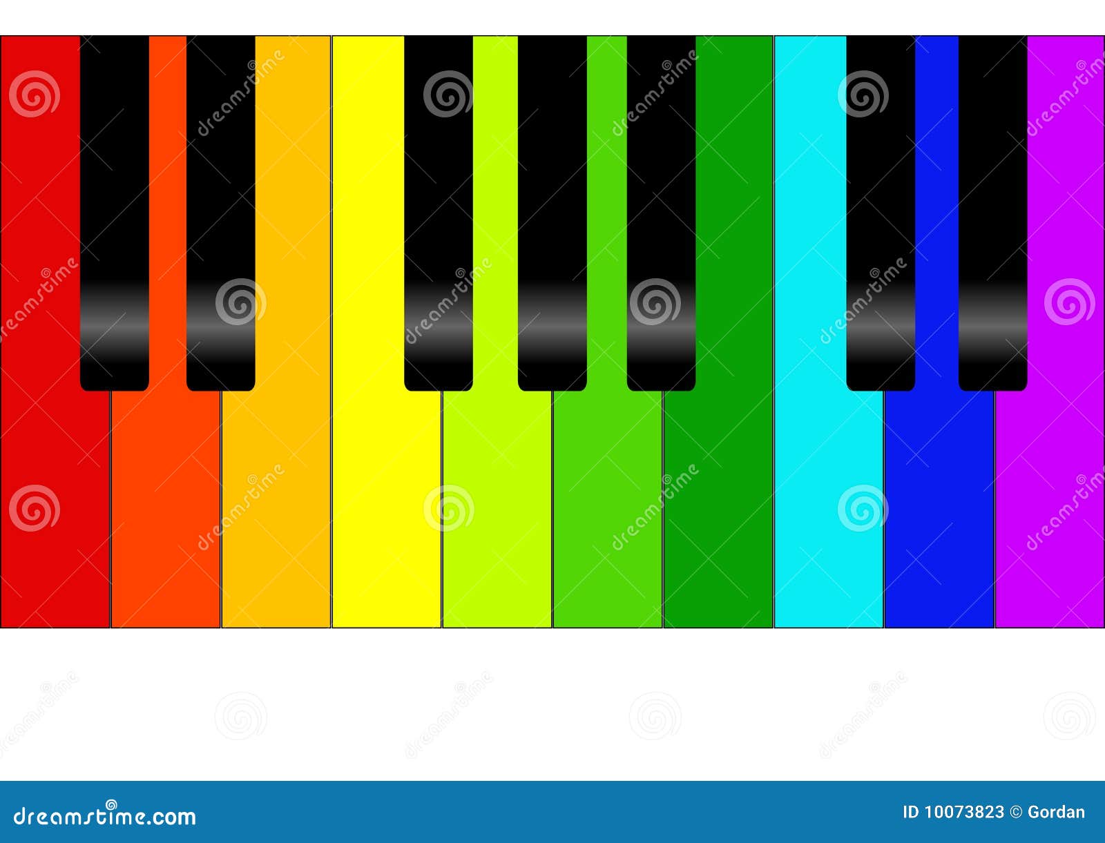 Colorful piano stock vector. Illustration of opera, sonata - 10073823