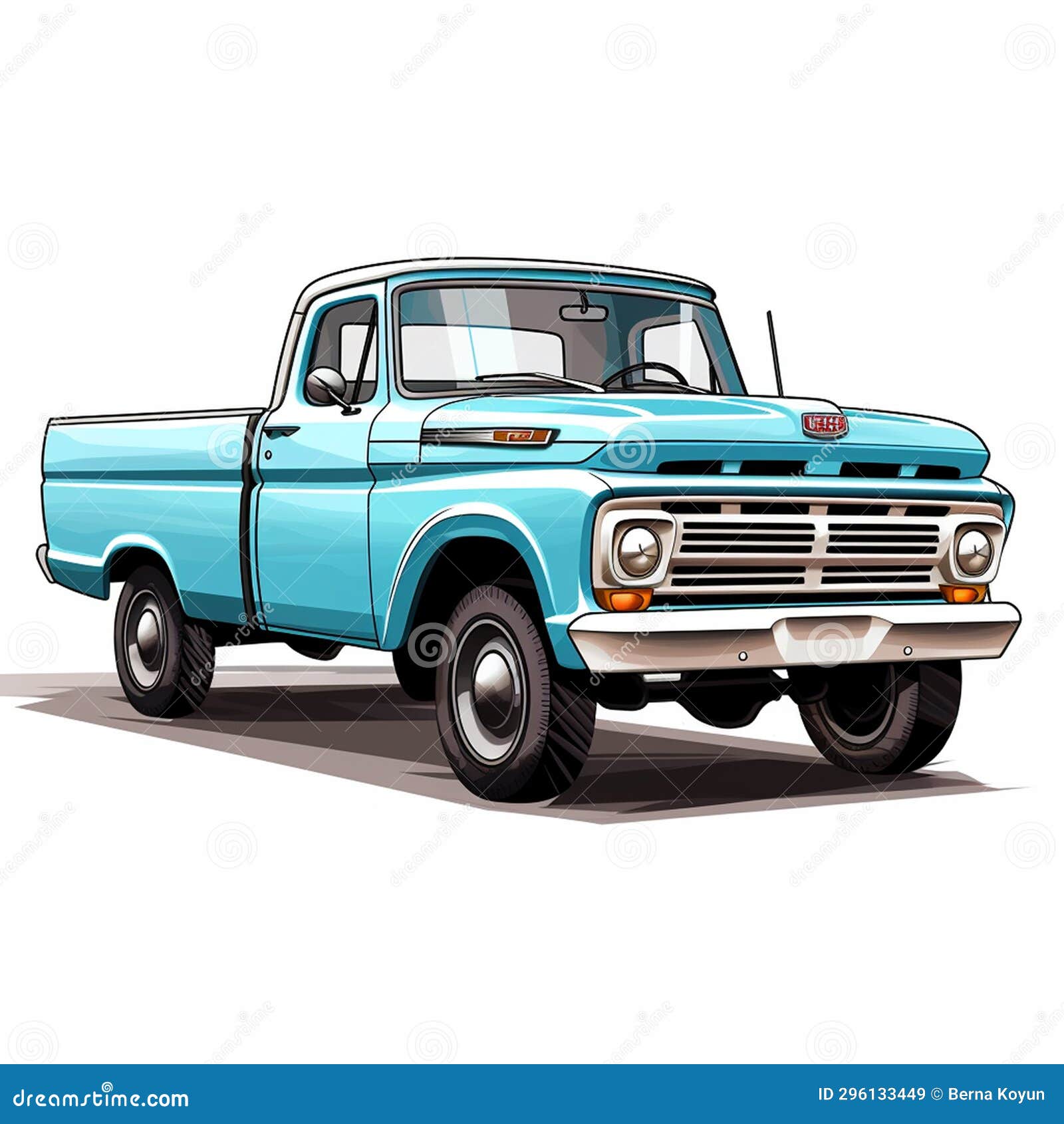 Colorful Pickup Illustration Dynamic Splendor Stock Illustration ...