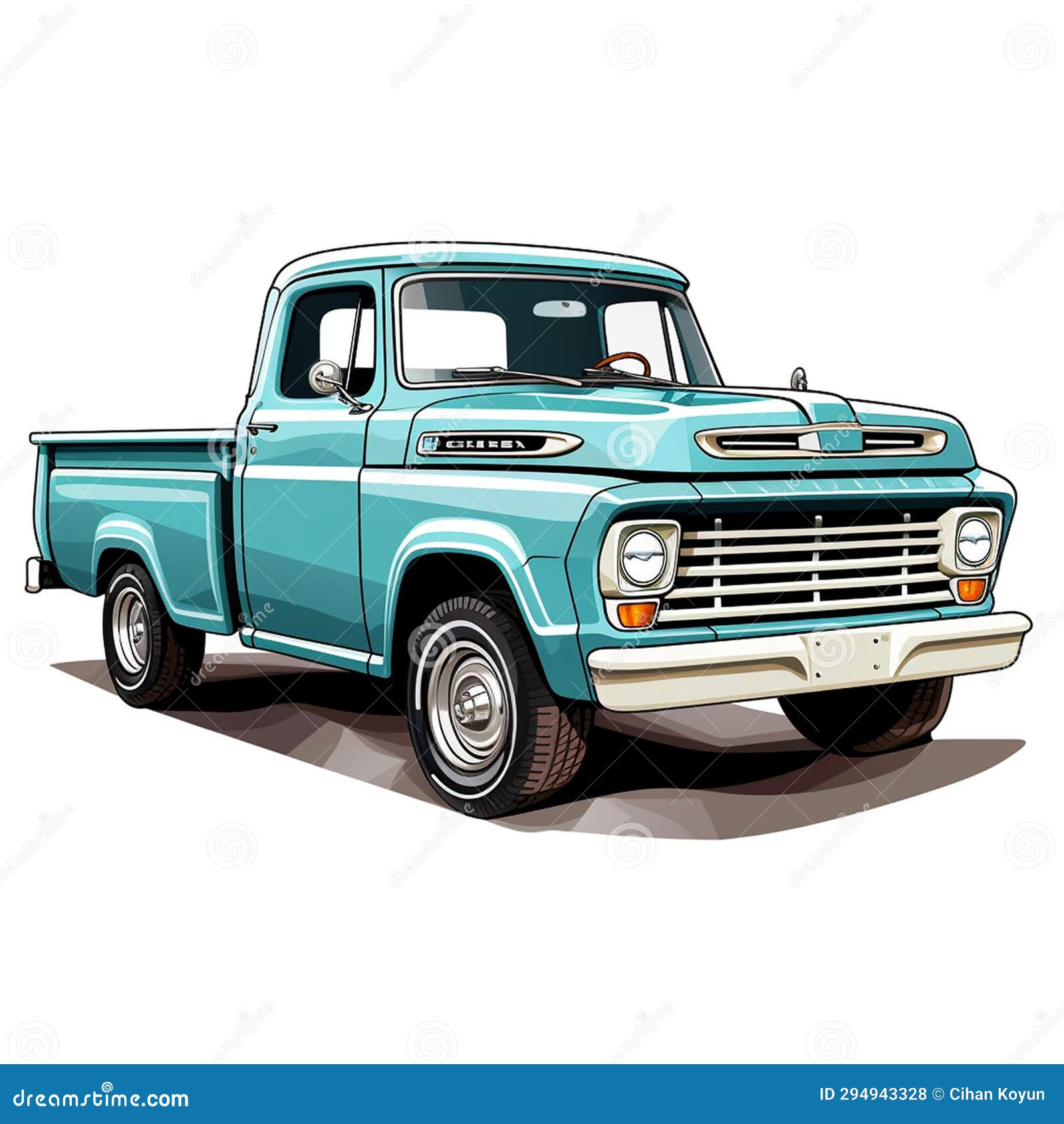 Colorful Pickup Illustration Dynamic Splendor Stock Illustration ...