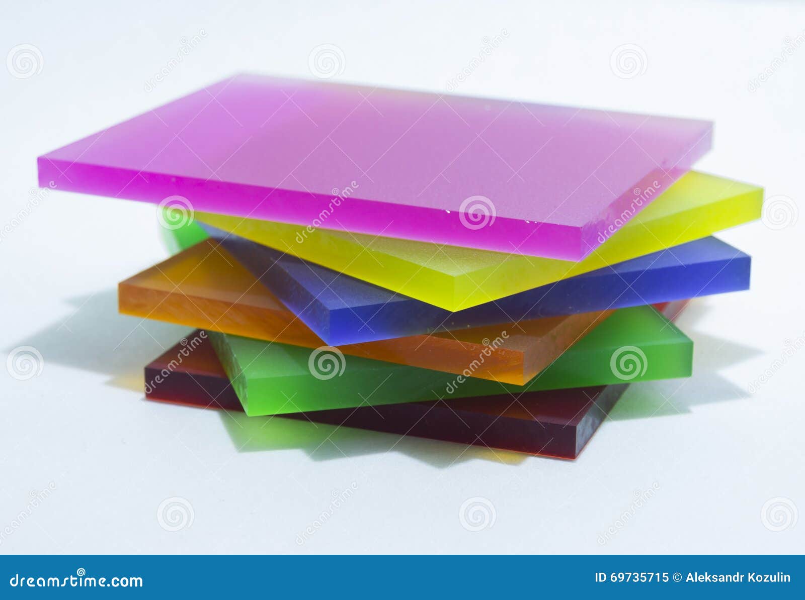 Colorful Pieces of Plexiglass. Stock Image Image of plexglass, pink 69735715