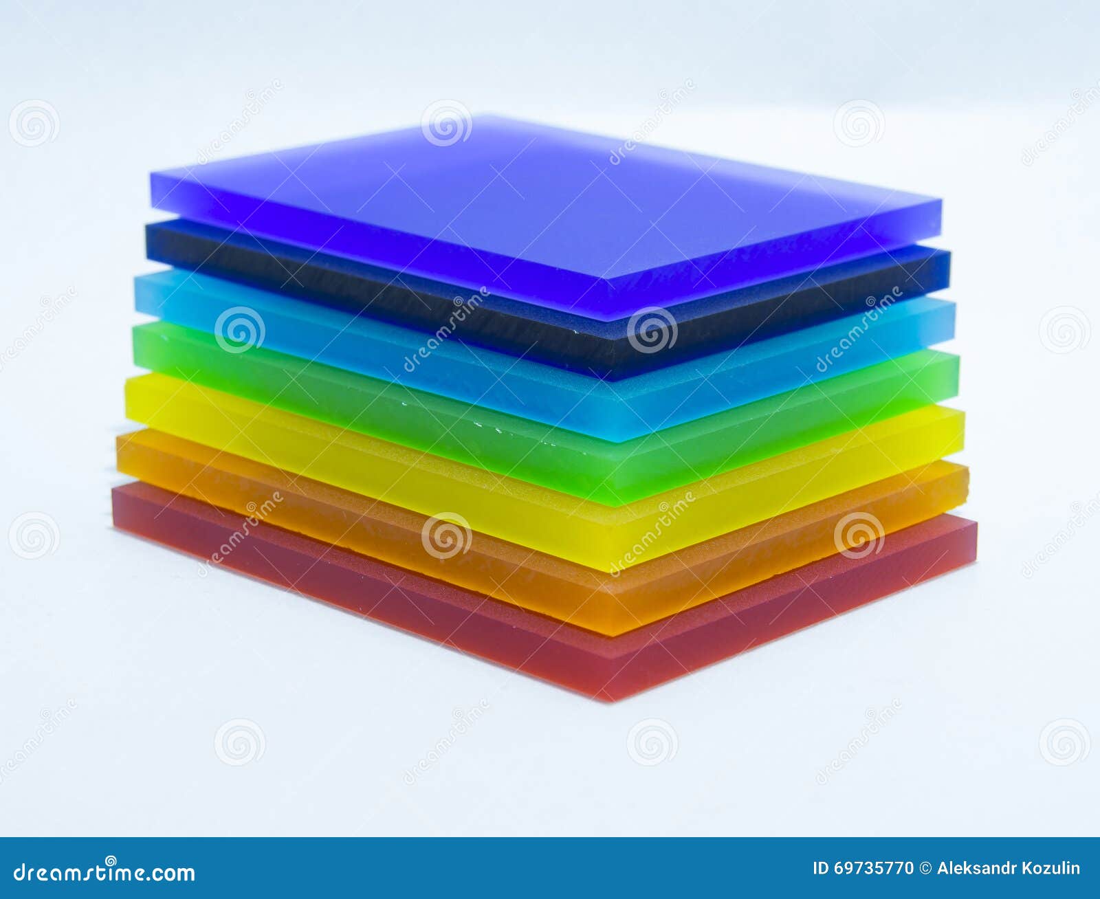 Colorful Pieces of Plexiglass. Stock Photo Image of pieces, piece 69735770