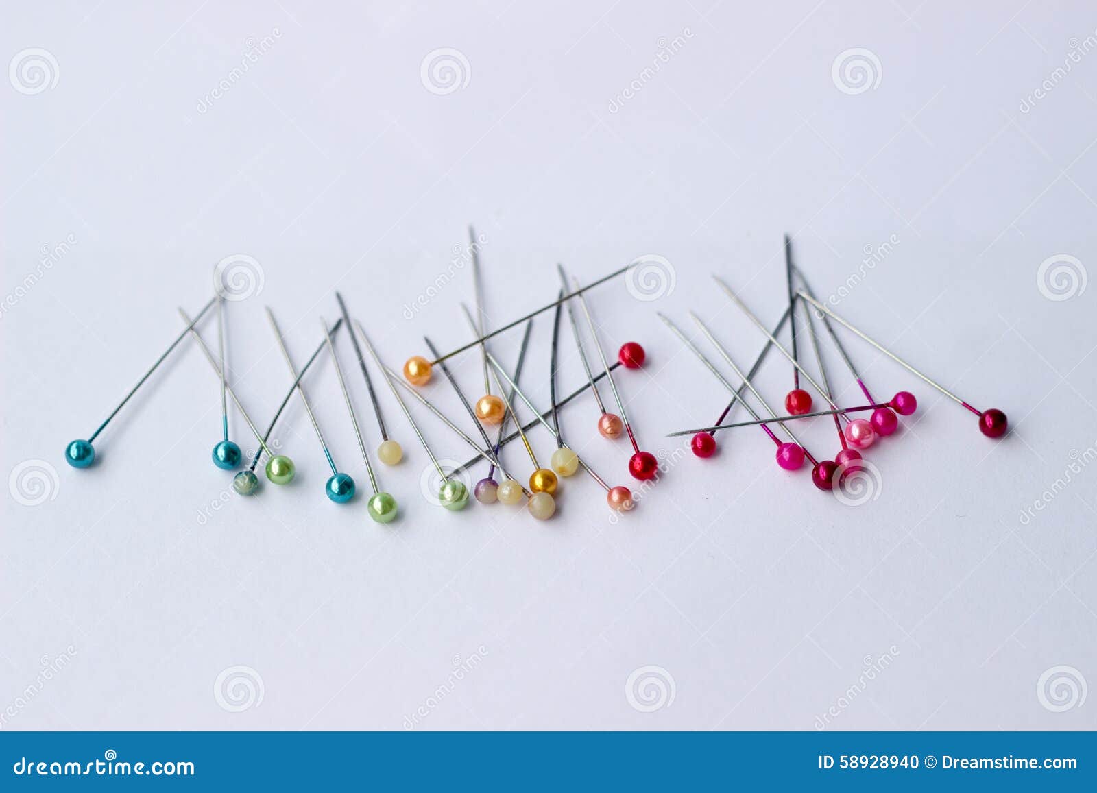 Colorful of pins stock photo. Image of textileindustry - 58928940