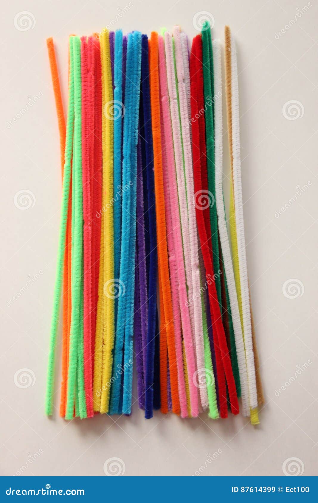 This Is A Photograph Of Pastel Colored Pipe Cleaners Stock Photo, Picture  and Royalty Free Image. Image 76691071.