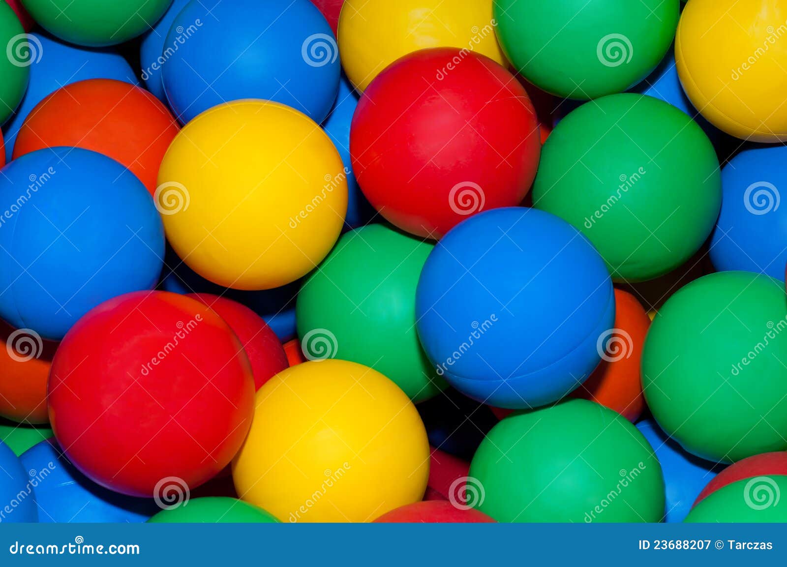 Colorful plastic balls stock image. Image of yellow, sphere 23688207