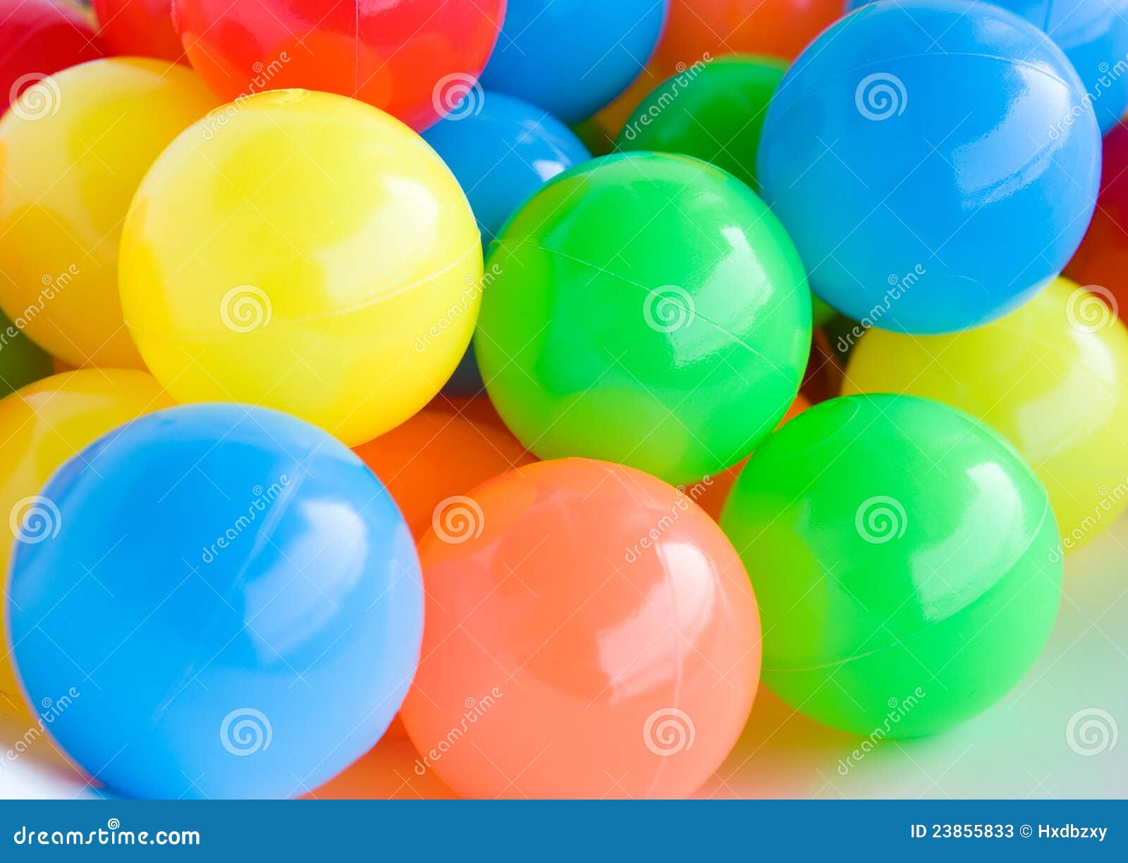 Colorful plastic balls stock image. Image of play, educational 23855833