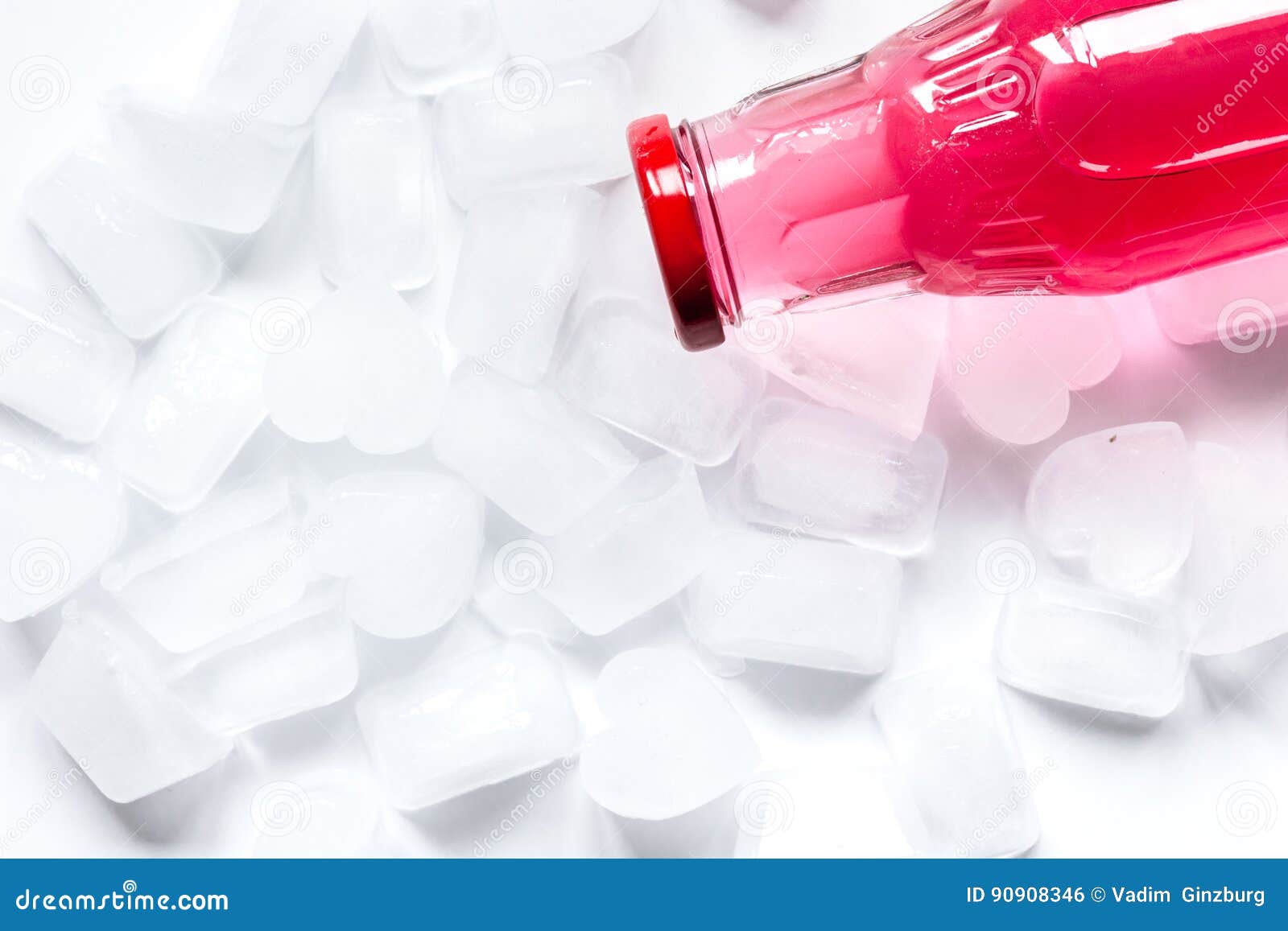 Download Colorful Plastic Bottles With Ice Cubes White Desk ...