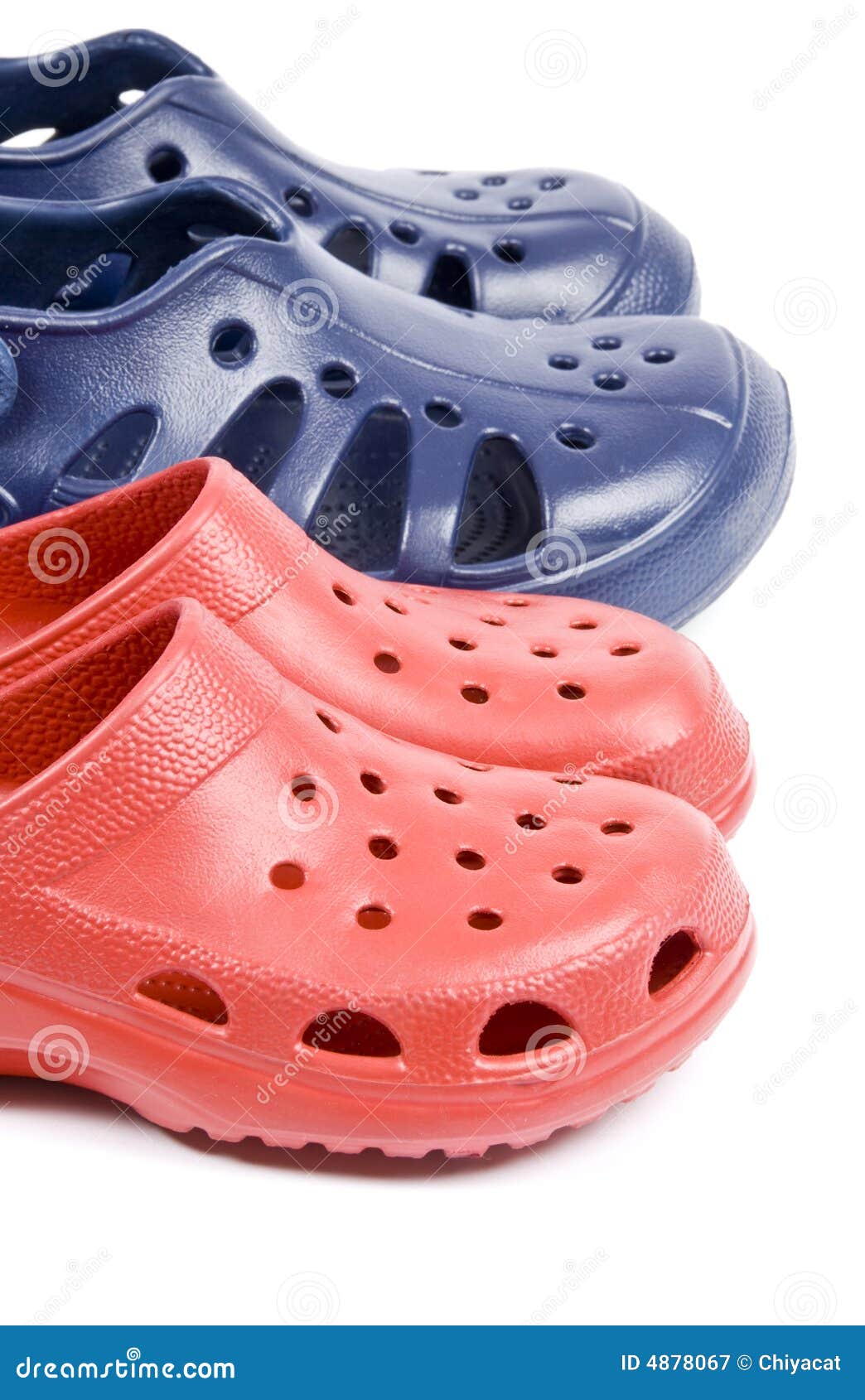 Colorful Plastic Clogs stock image. Image of gardening - 4878067
