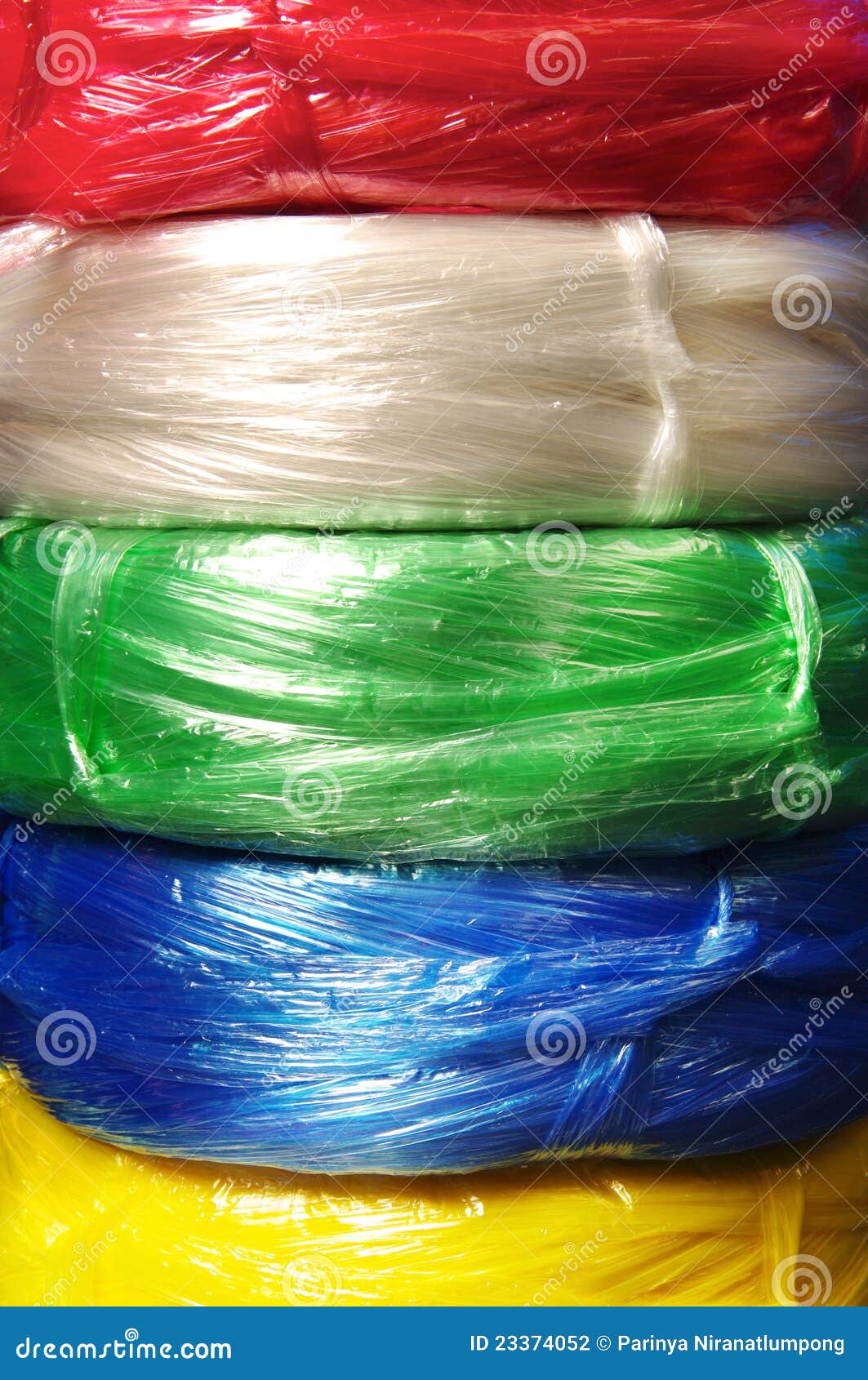 Colorful Plastic Rope stock photo. Image of lasso, line - 23374052