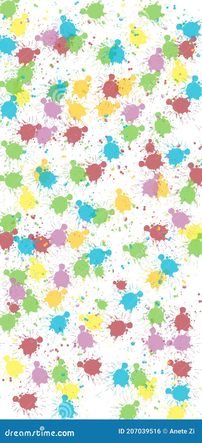 Colorful Playful Paint Background Design Stock Illustration ...