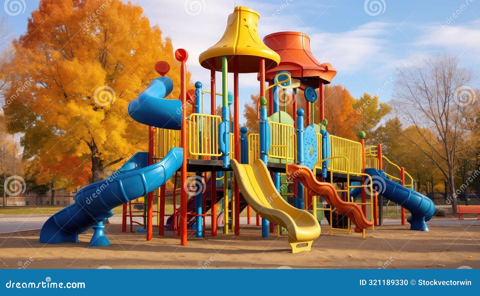 colorful playground equipment