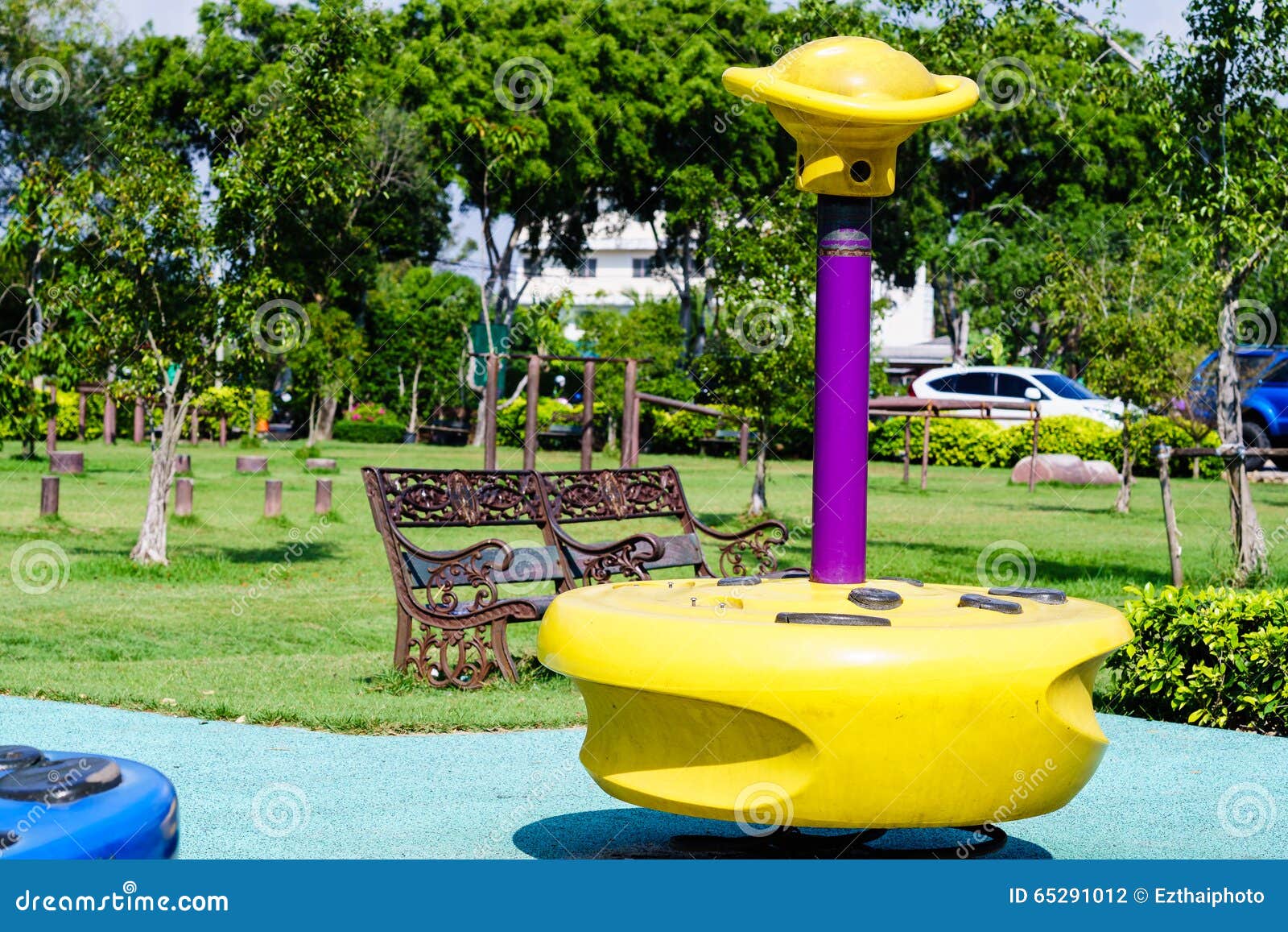 Colorful Playground Equipment in Public Park Stock Photo Image of
