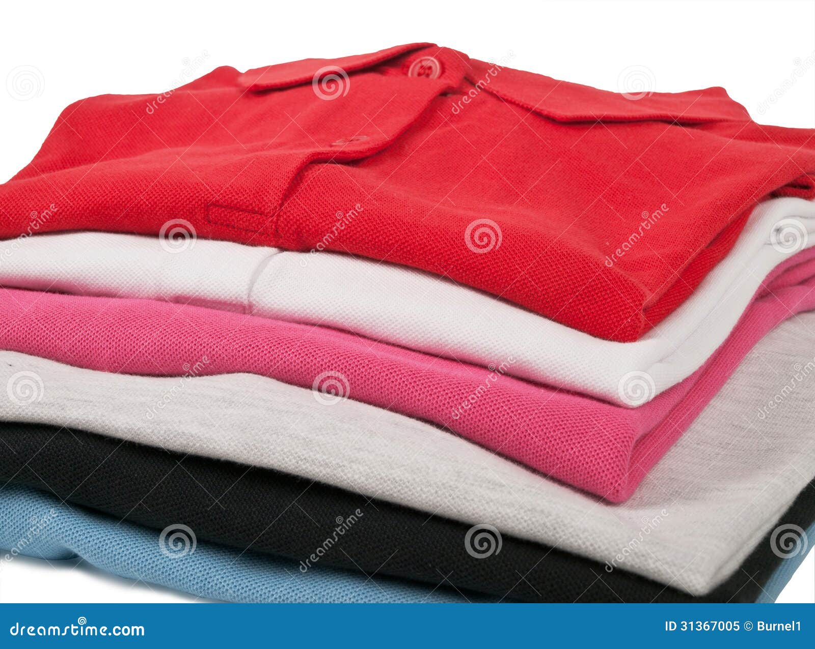 Colorful polo t-shirts stock image. Image of orange, isolated - 31367005