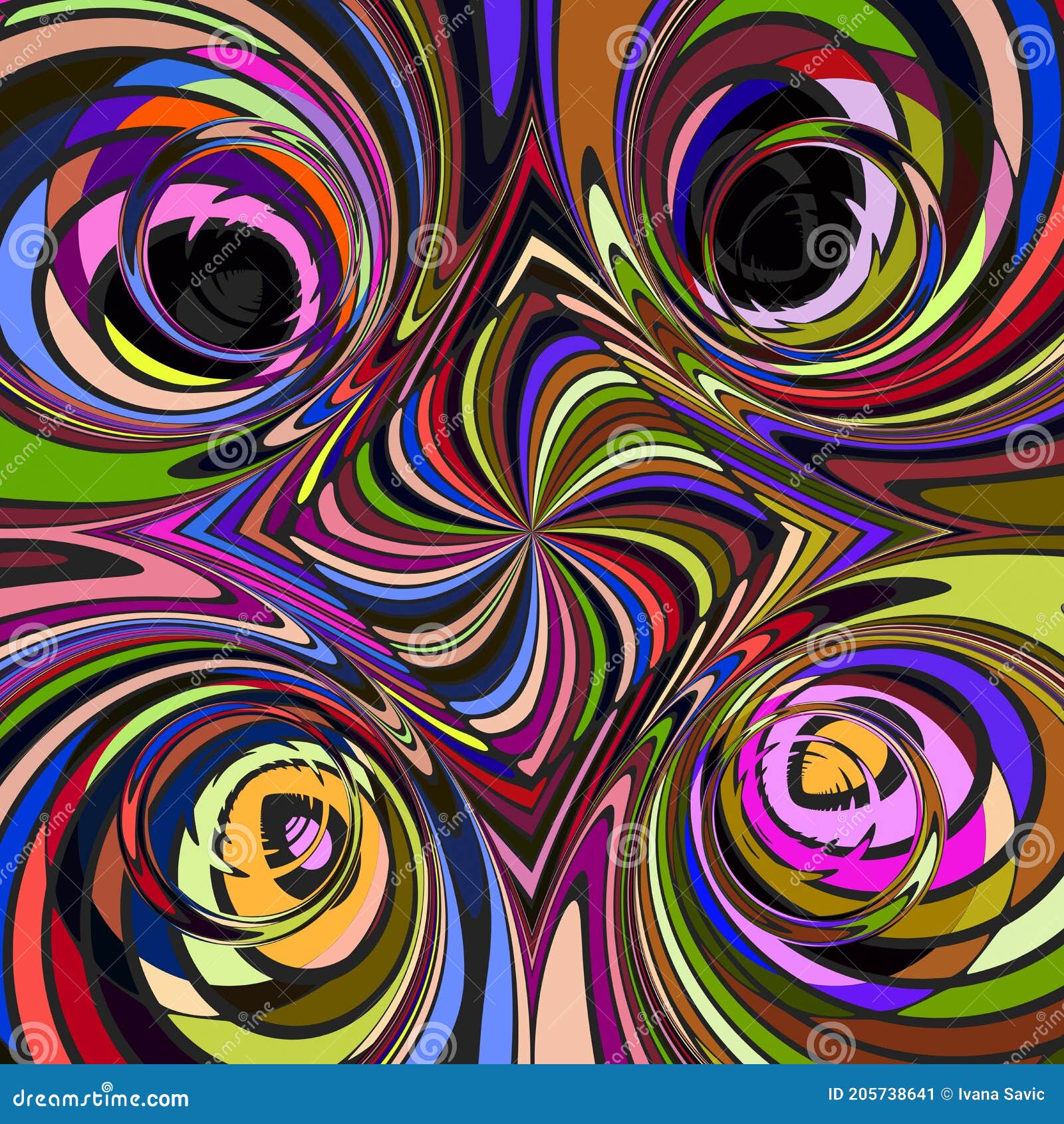 Colorful Psychedelic Circles Pattern. Curved Lines Background Stock Illustration - Illustration of love, liquid: 205738641 Colorful Psychedelic Circles Pattern. Curved Lines Background Stock Illustration - Illustration of love, liquid: 205738641
