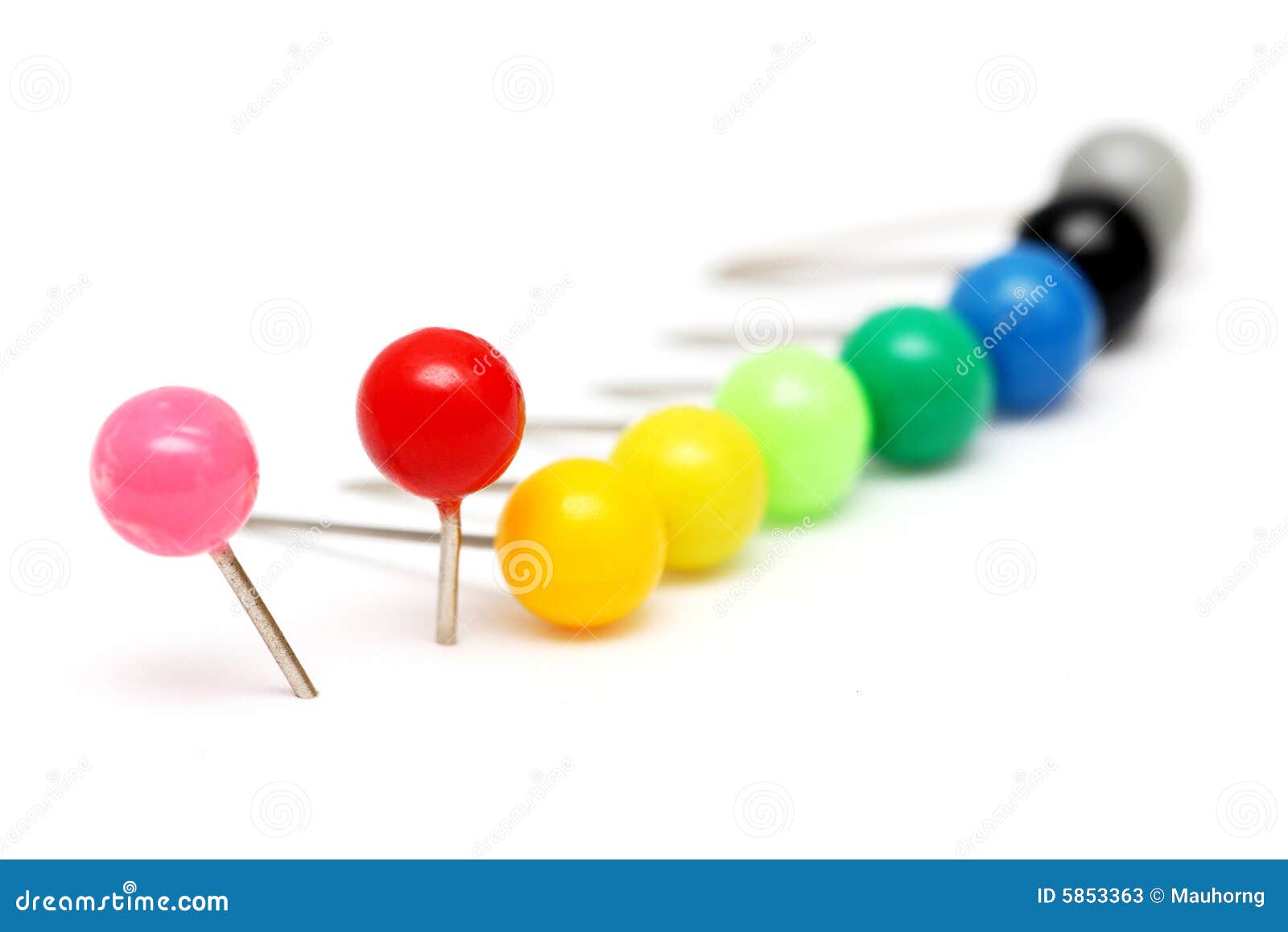 Colorful Push Pin stock image. Image of color, bind, black 5853363