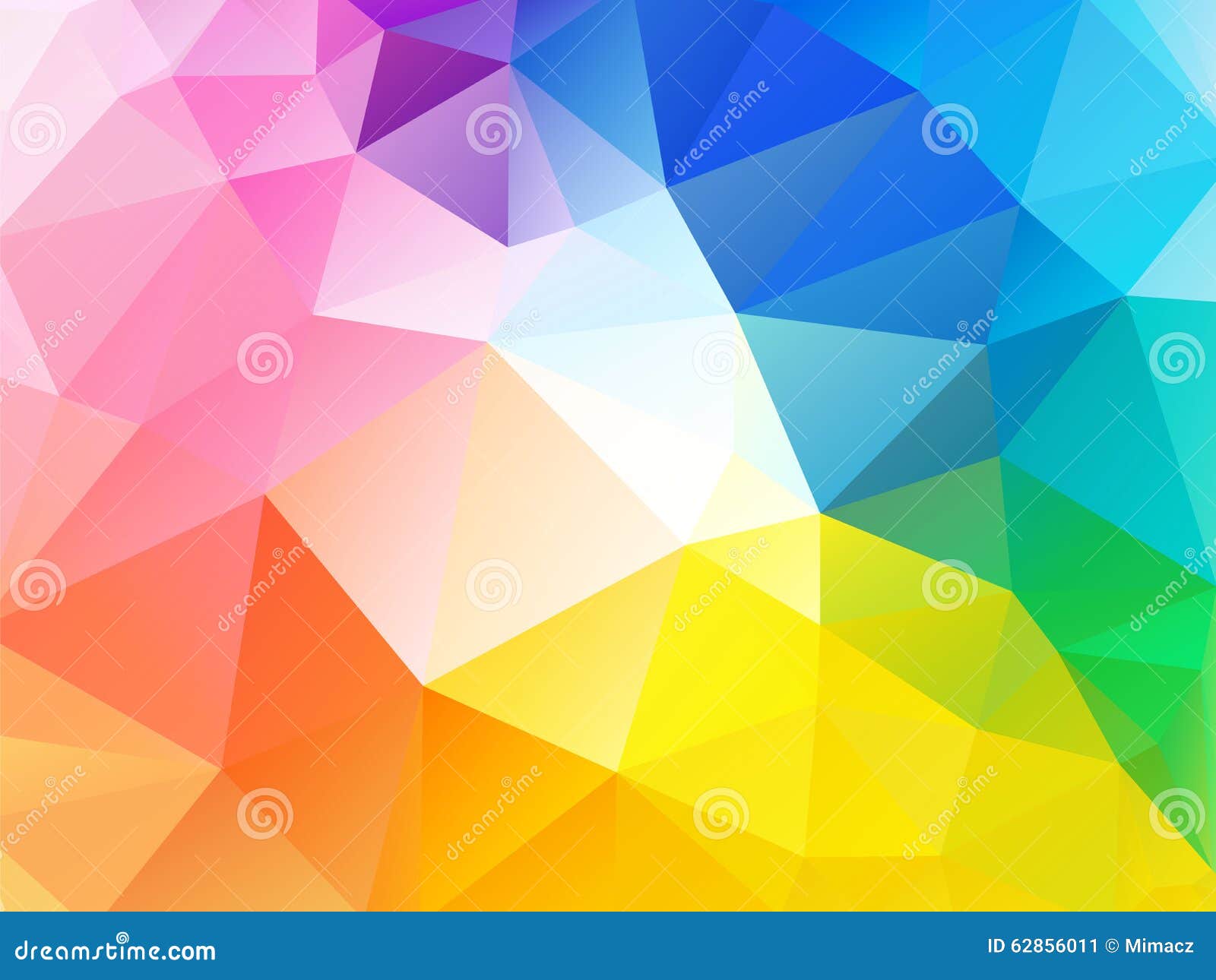 colorful rainbow polygon background