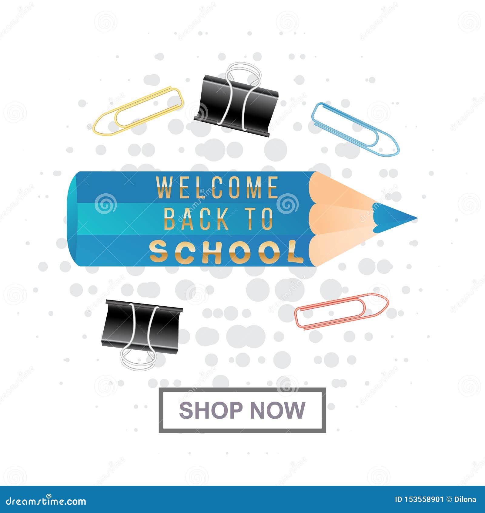 Colorful Realistic 3D Welcome Back To School Title Text With Small ...