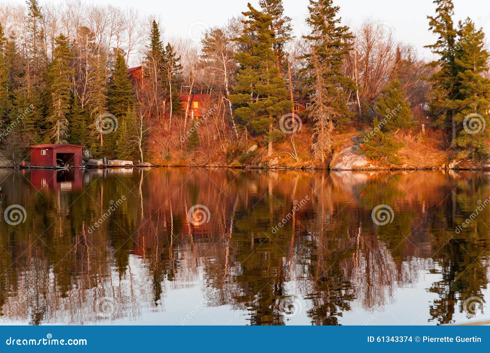 colorful reflects on a lake