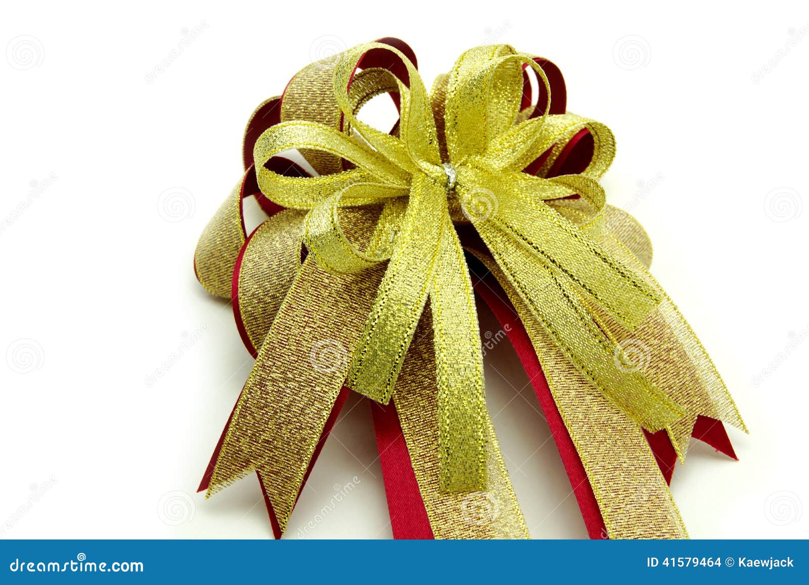 Colorful Ribbons on White Background Stock Photo Image of package