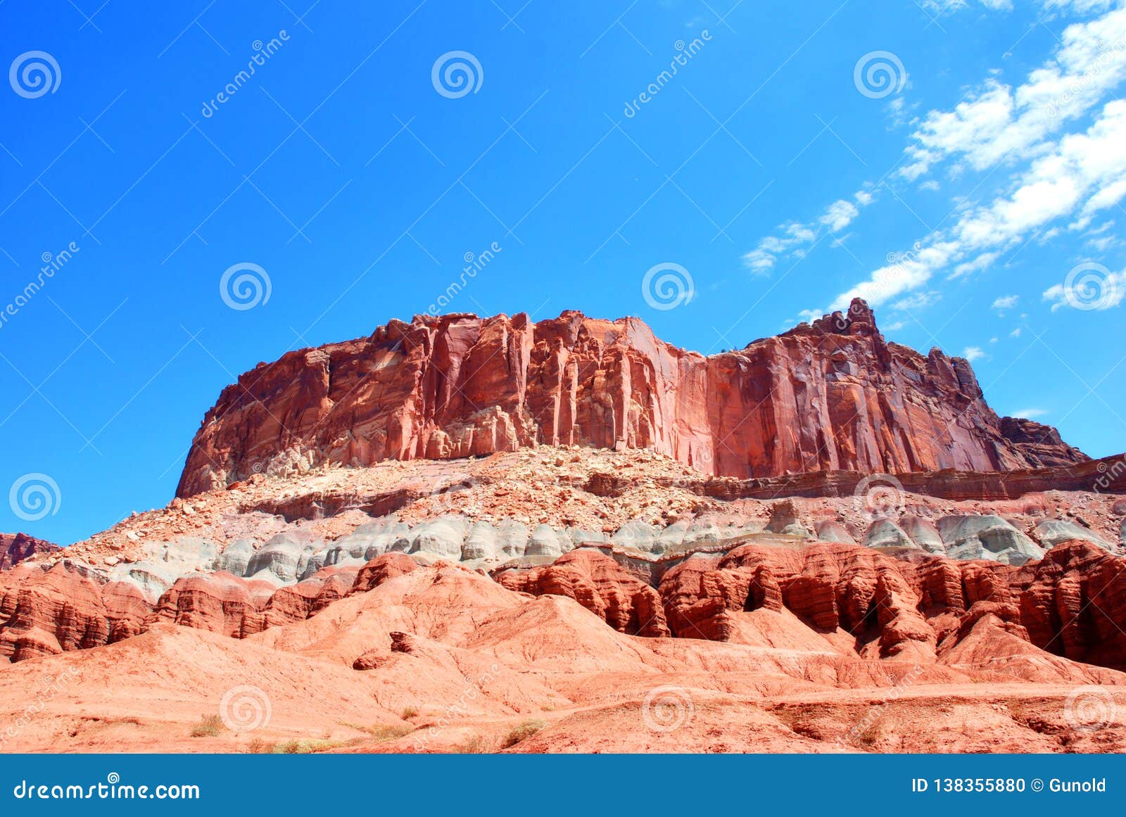 Colorful Rock and Sandstone Formations in Capitol Reef National Park ...