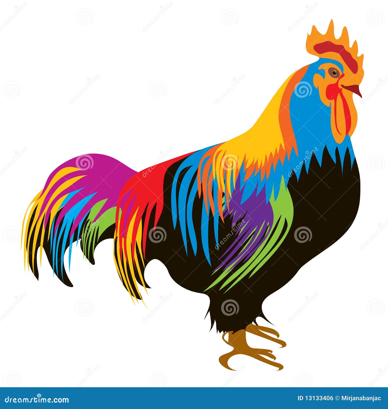 Rooster Tail Vector Images (over 2,300)