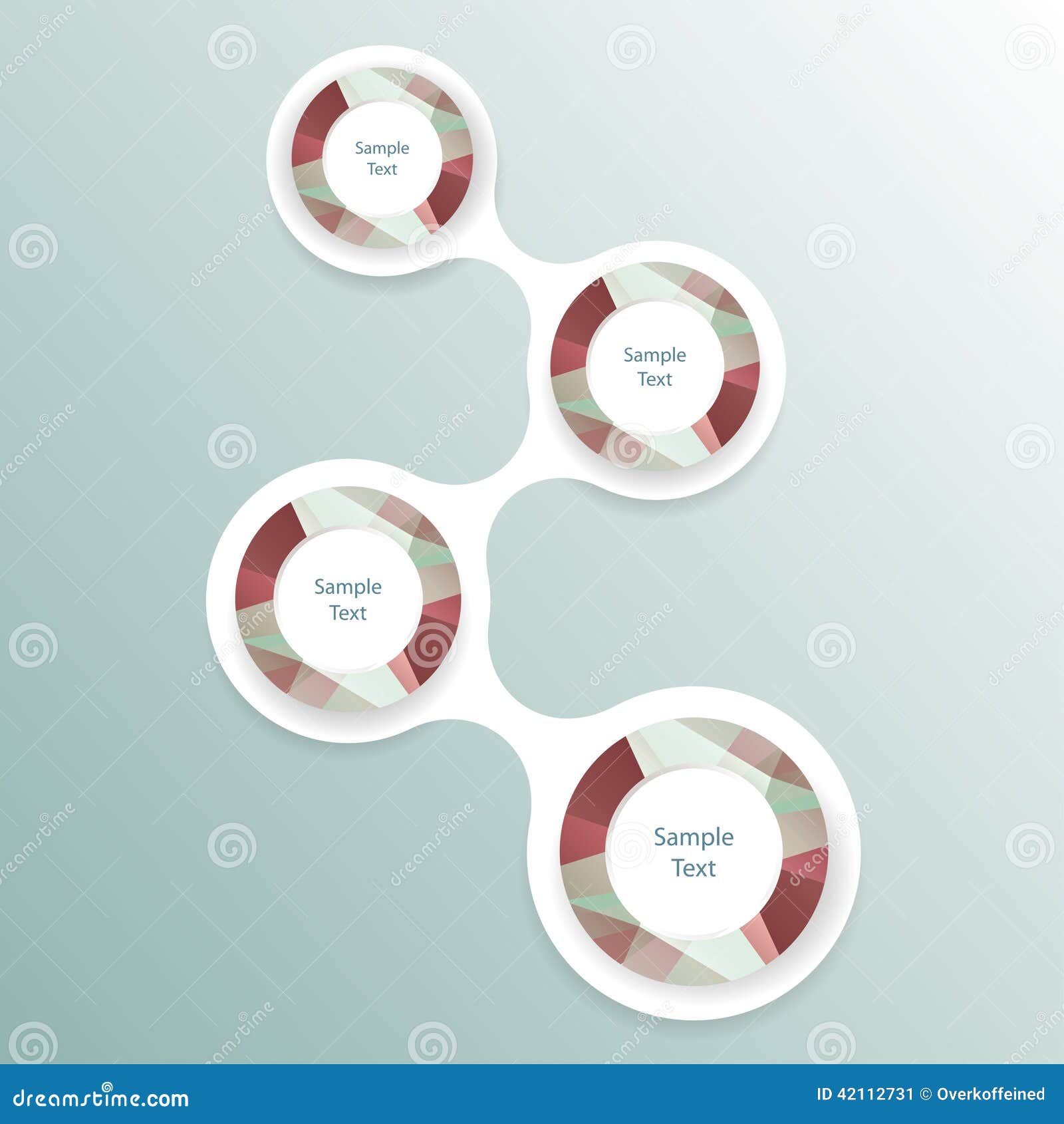 colorful round metaball diagram infographics