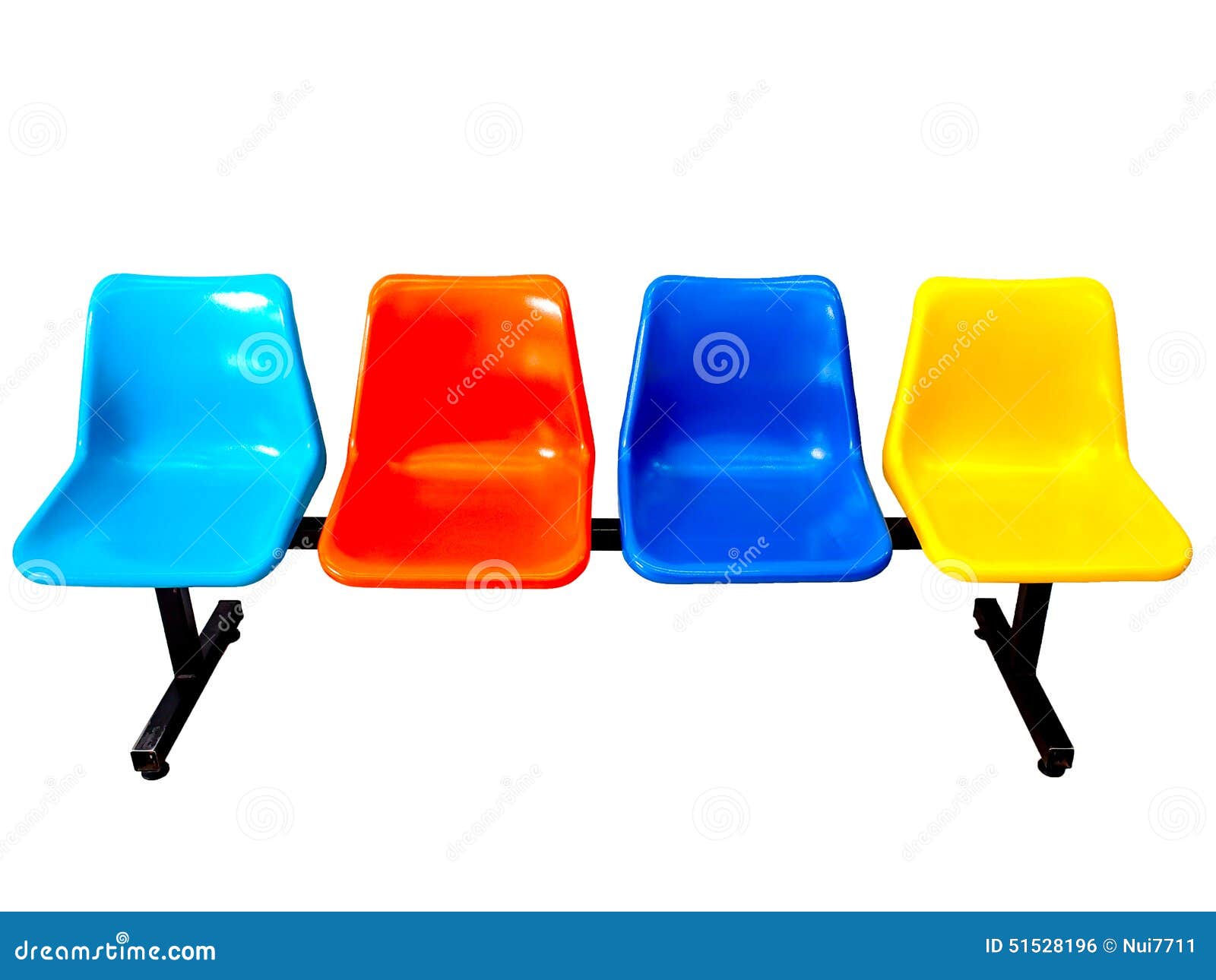 Colorful row seats stock photo. Image of floor, empty - 51528196