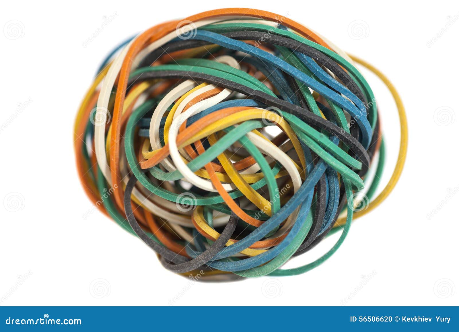 Colorful rubber band ball stock photo. Image of bouncing 56506620
