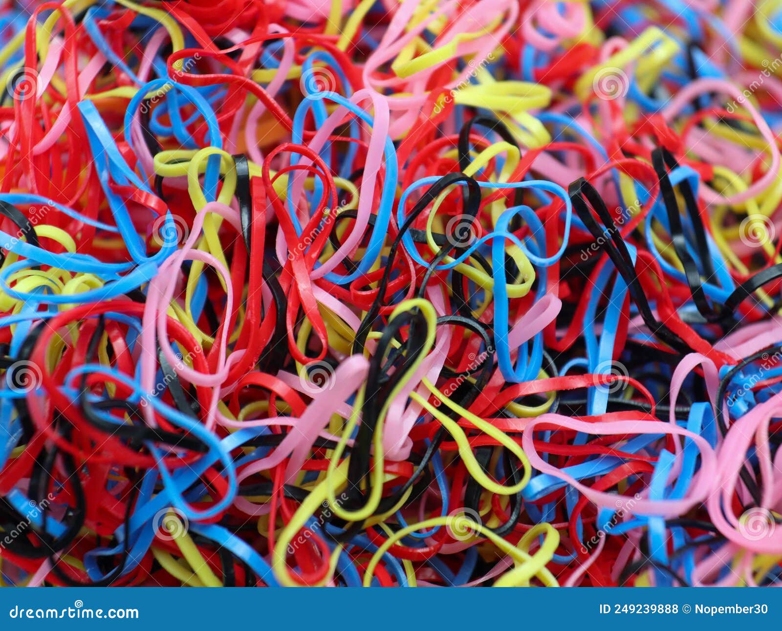 Colorful Rubber Band Pattern Stock Photo Image of cute, elastic