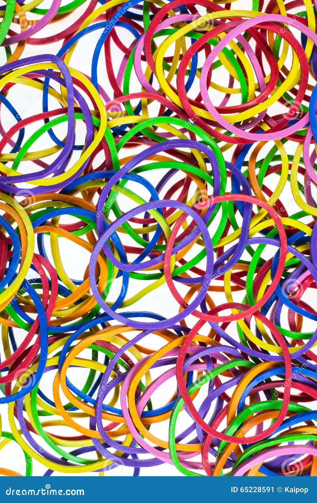 Colorful rubber bands stock image. Image of bands, elastic - 65228591