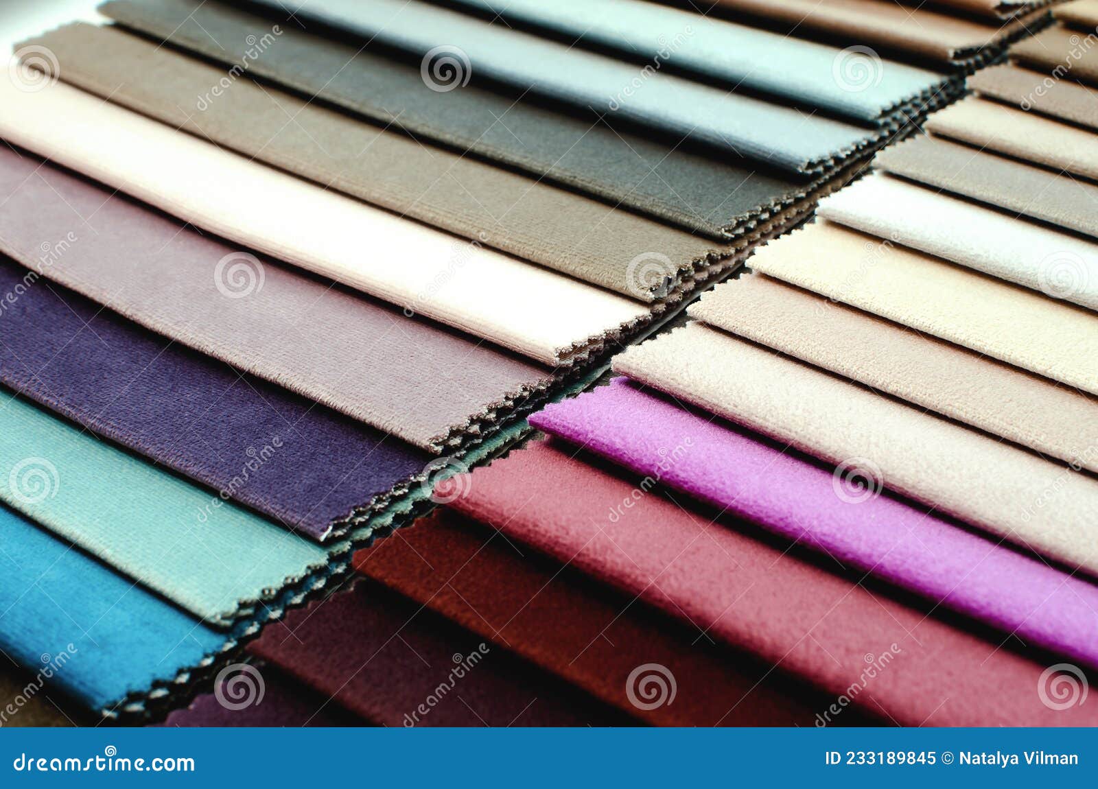 Colorful Samples of Upholstery Fabrics, Closeup Stock Image Image of