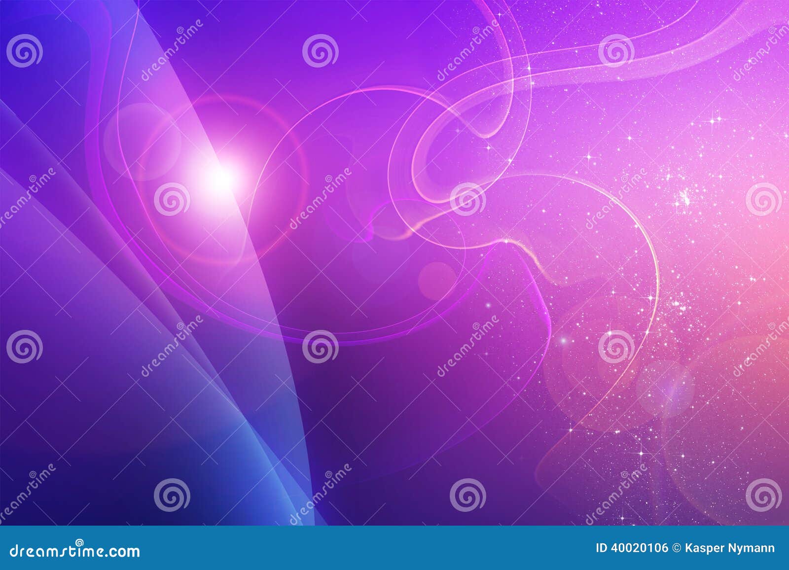 Colorful Science Fiction Background With Bright Lights 