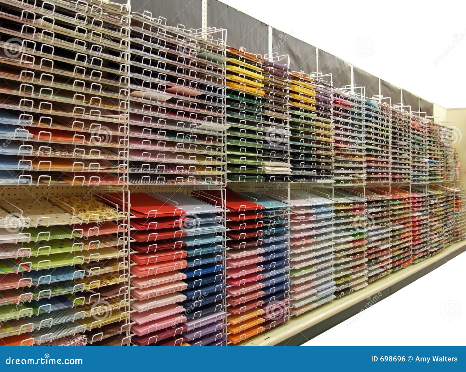 Colorful Scrapbook Paper Isolated W/clipping Path Stock Photo Image