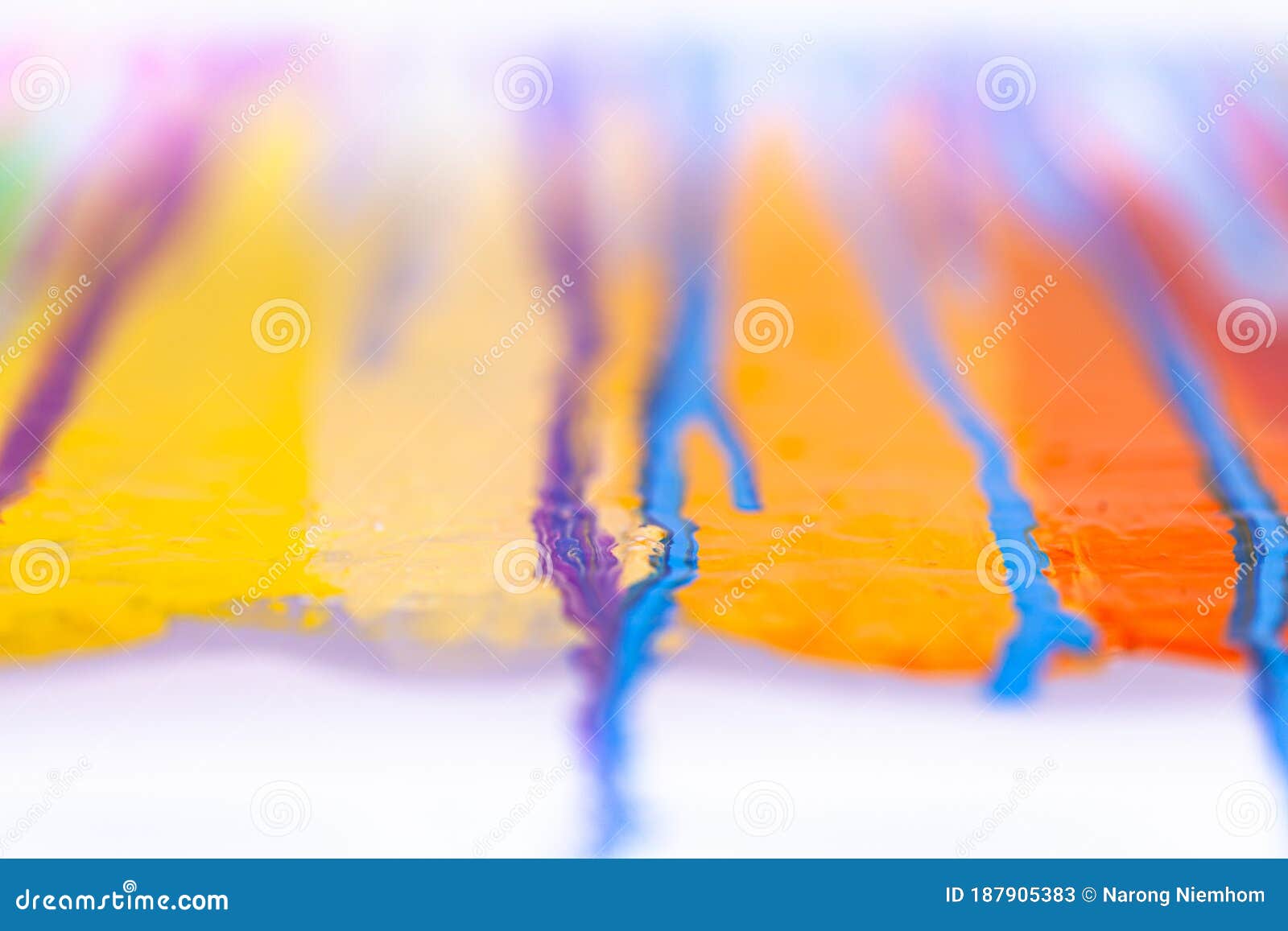 Olorful of Screen Printing Ink are Dripping Stock Image - Image of ...