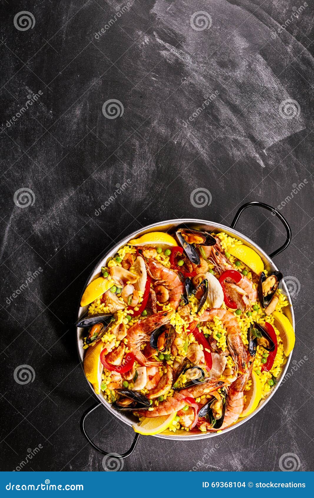  Colorful Seafood Paella Dish Shellfish Stock Images 339 