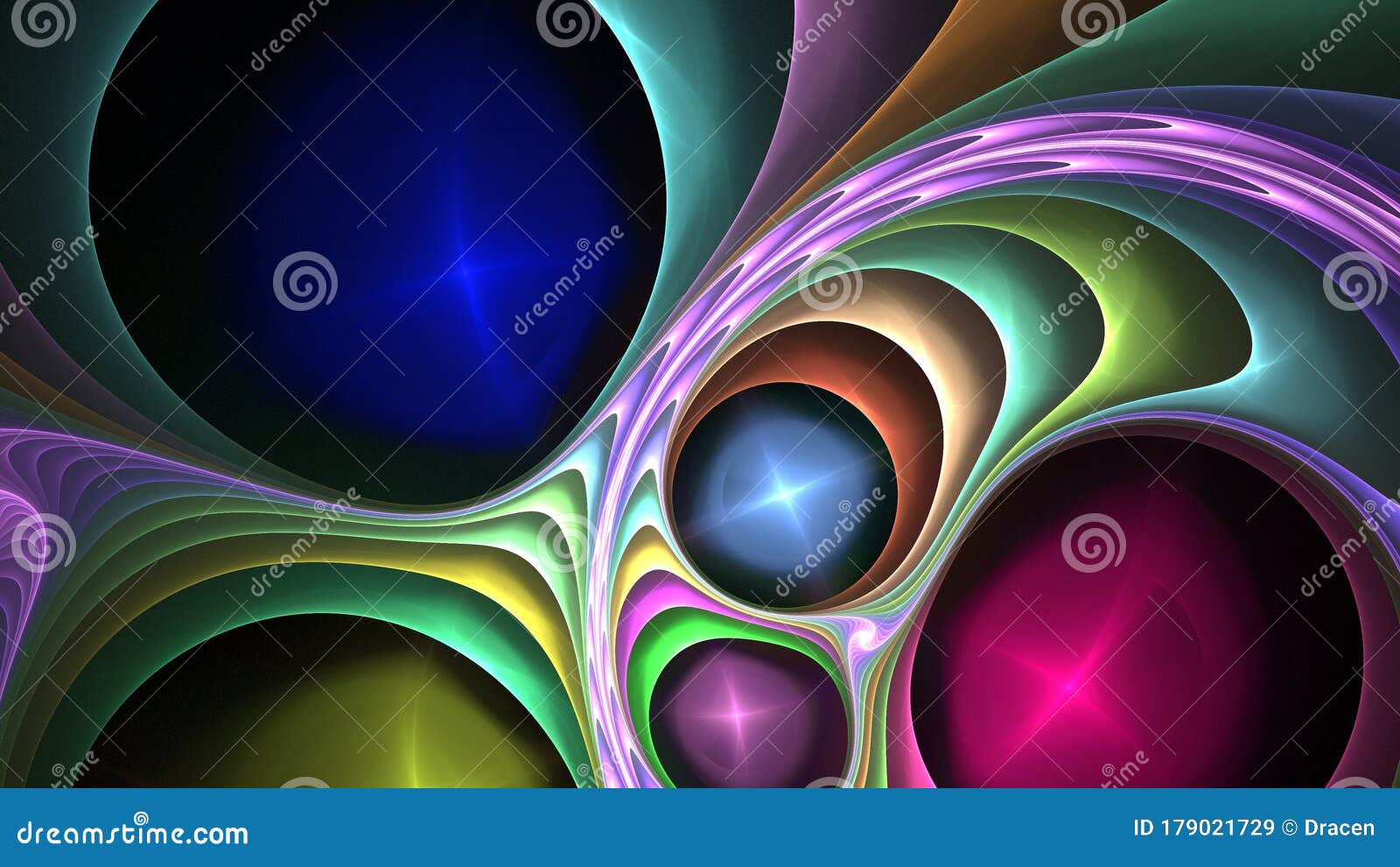 Colorful Seamless Fractal and Digital Artwork. Abstract Illustration for  Wallpaper or Creative Graphic Design. Stock Illustration - Illustration of  wave, color: 179021729